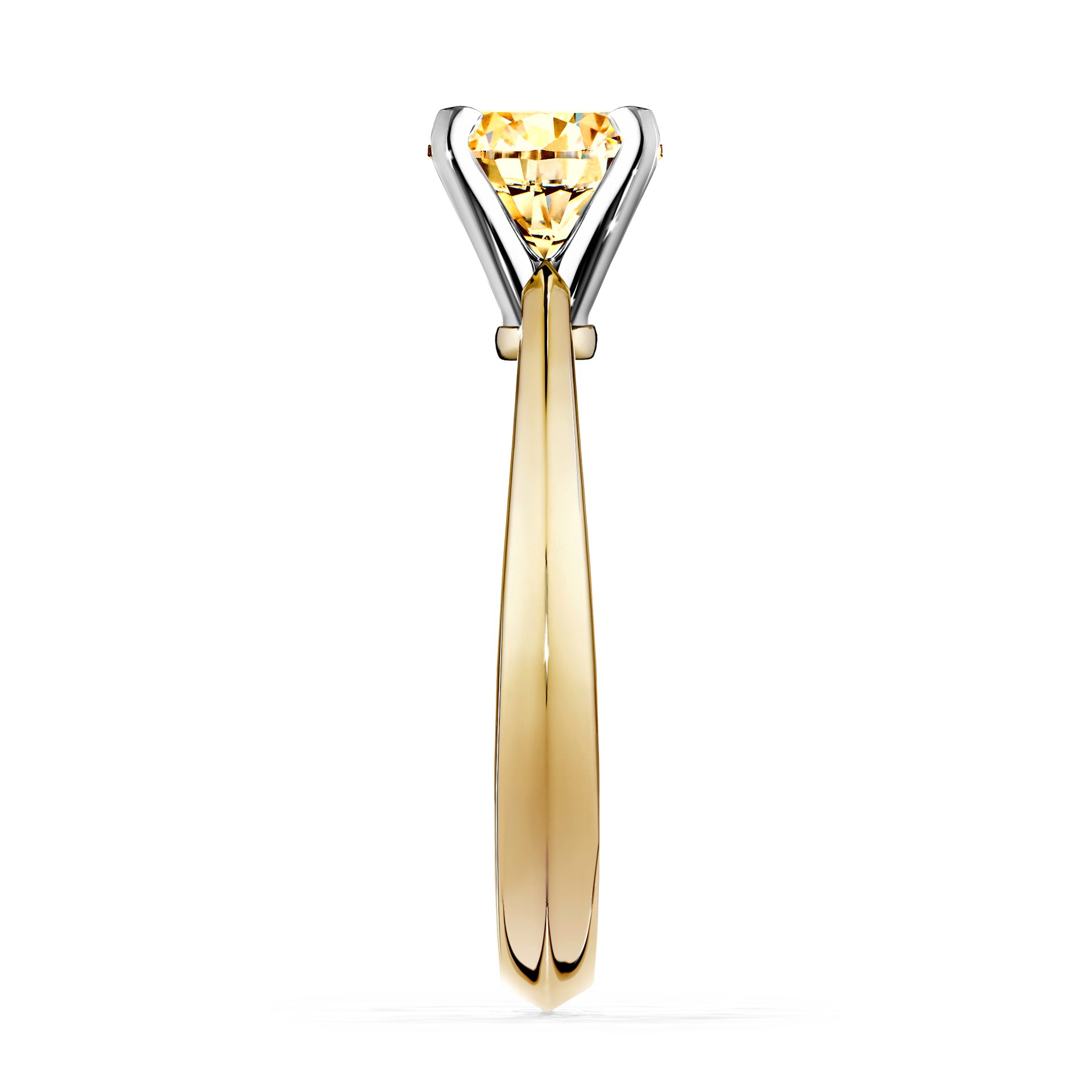 Pierścionek zaręczynowy My Angel z żółtego złota z żółtym diamentem 0,80CT
