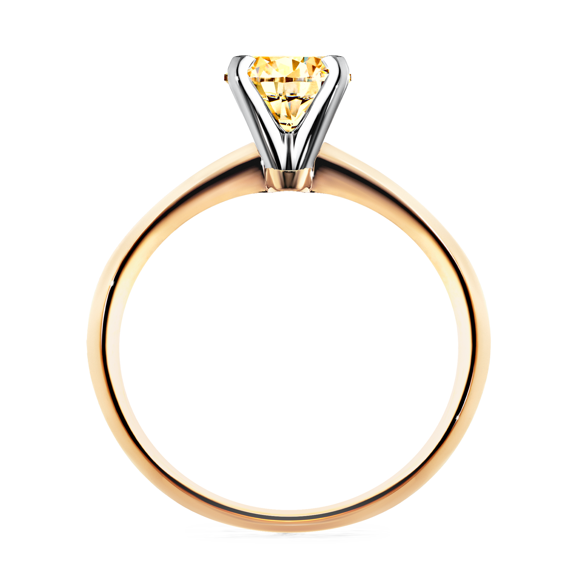 Pierścionek zaręczynowy My Angel z żółtego złota z żółtym diamentem 1,00CT