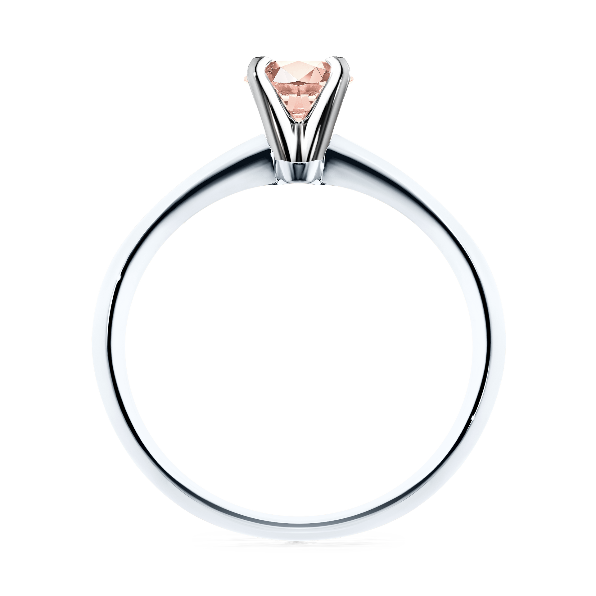 Pierścionek zaręczynowy My Angel z białego złota z morganitem 0,25CT