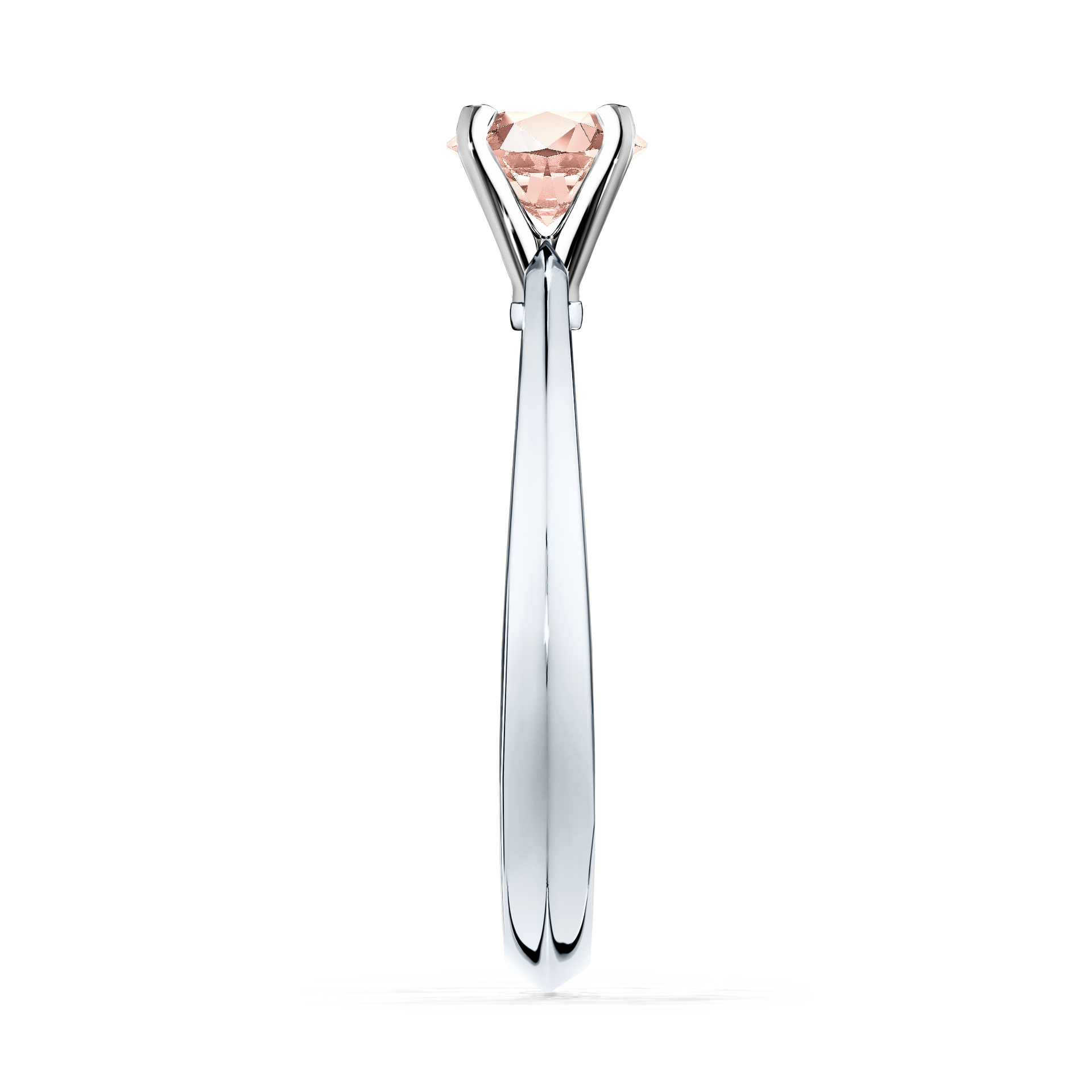 Pierścionek zaręczynowy My Angel z białego złota z morganitem 0,25CT