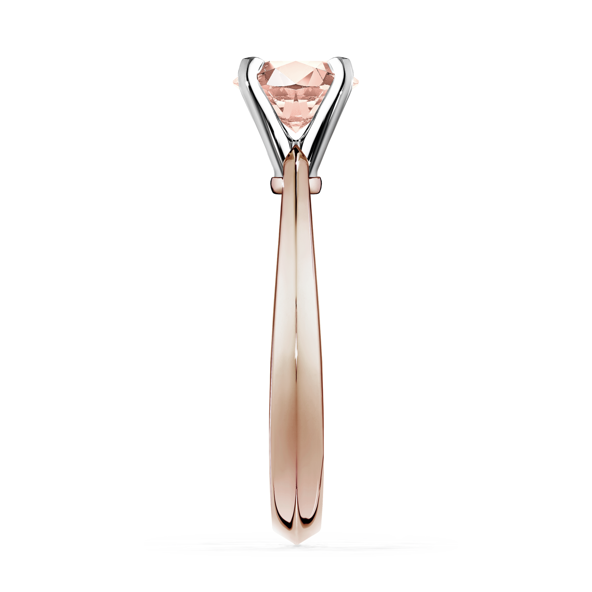 Pierścionek zaręczynowy My Angel z różowego złota z morganitem 0,30CT