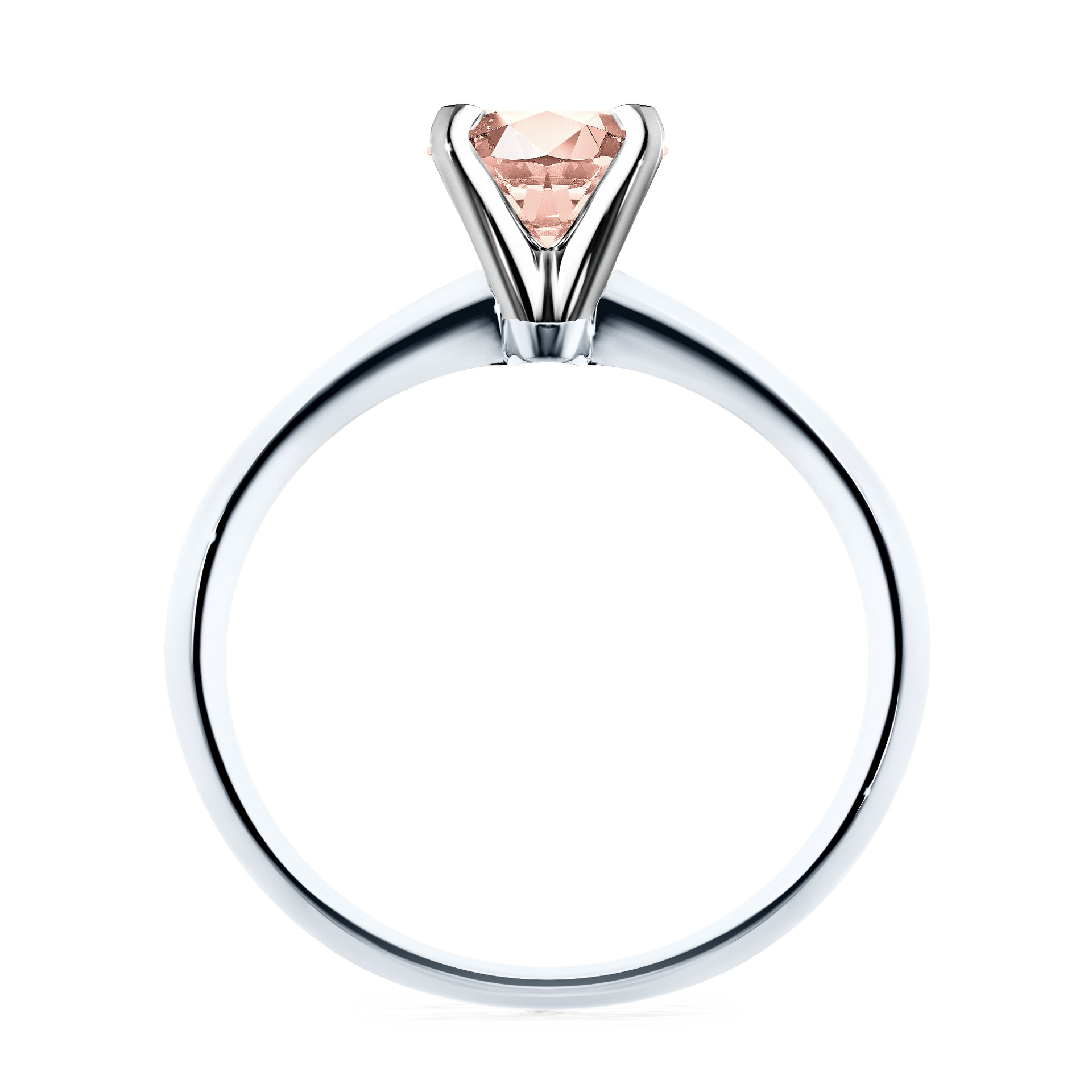 Pierścionek zaręczynowy My Angel z białego złota z morganitem 0,50CT