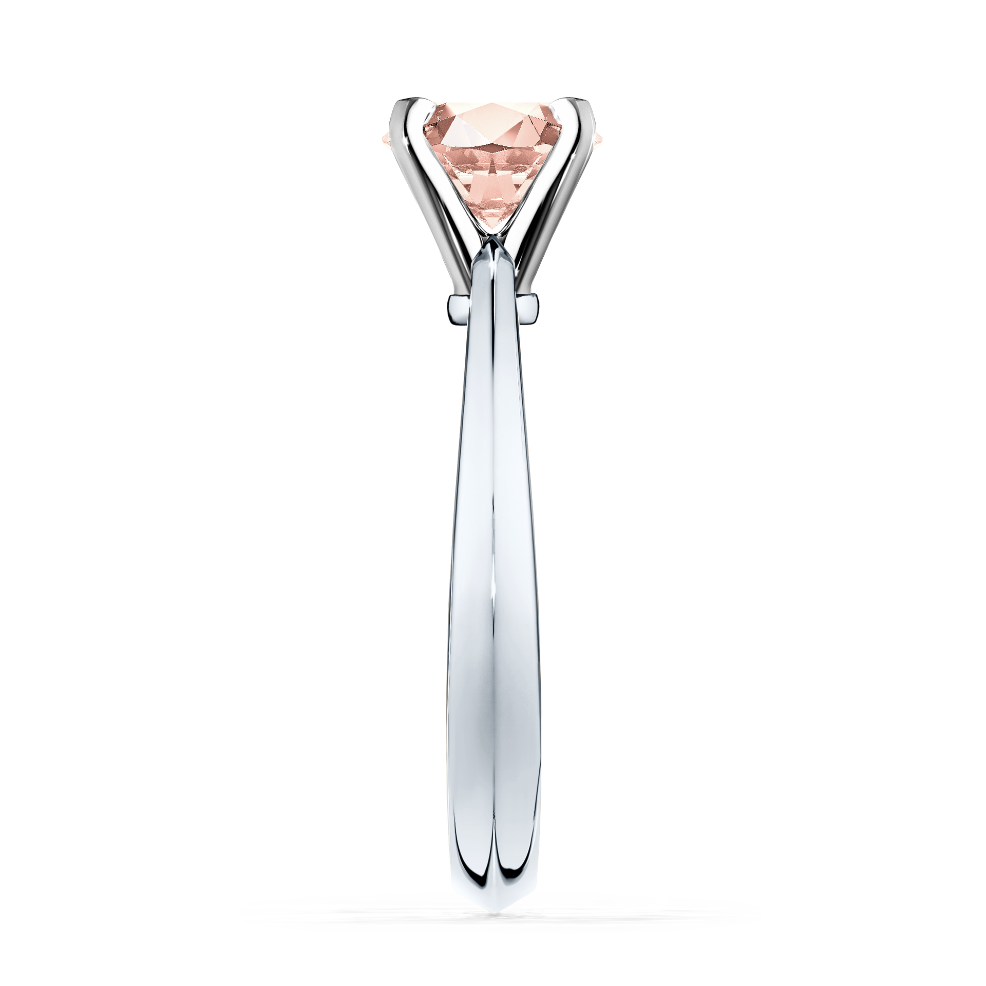 Pierścionek zaręczynowy My Angel z białego złota z morganitem 0,50CT
