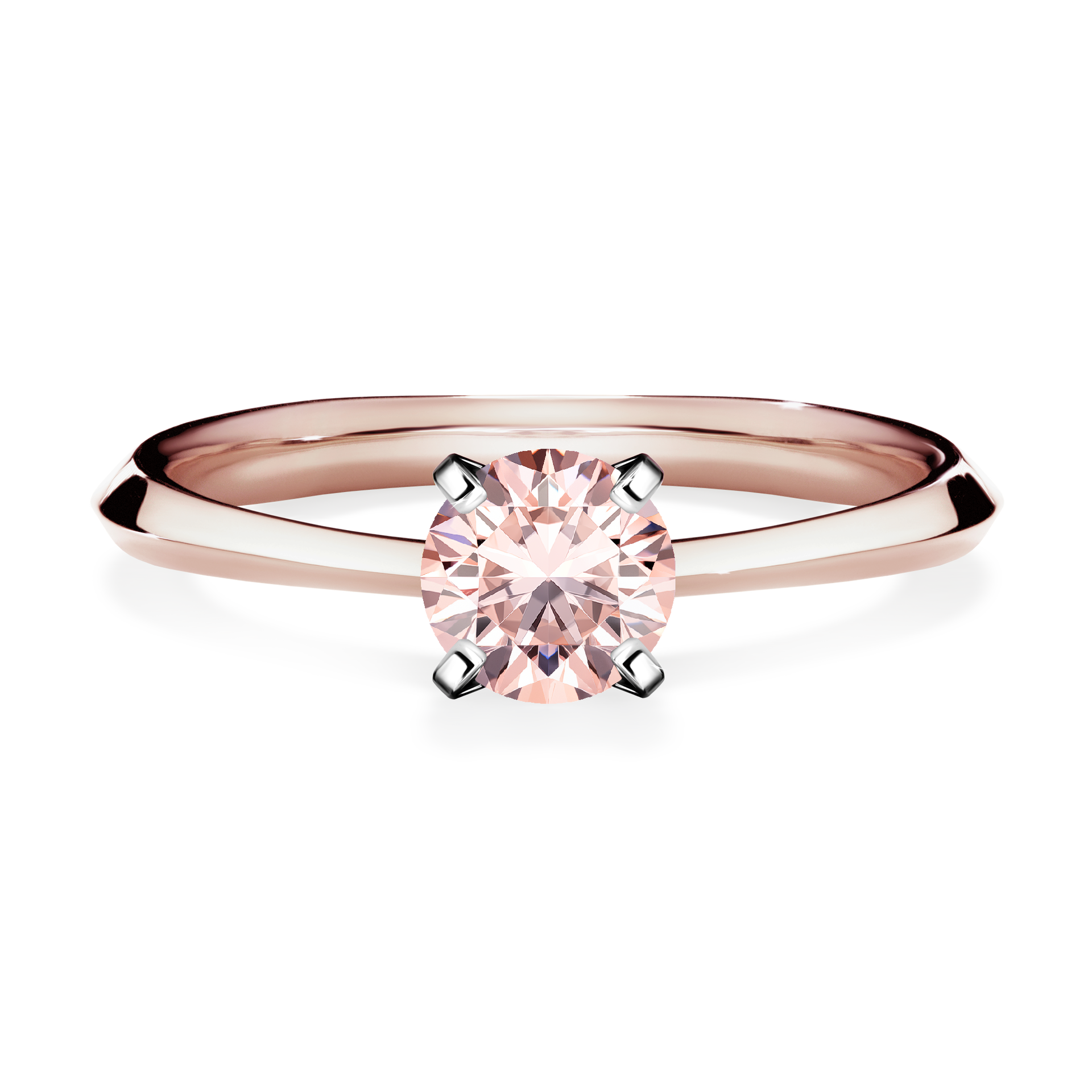 Pierścionek zaręczynowy My Angel z różowego złota z morganitem 0,50CT