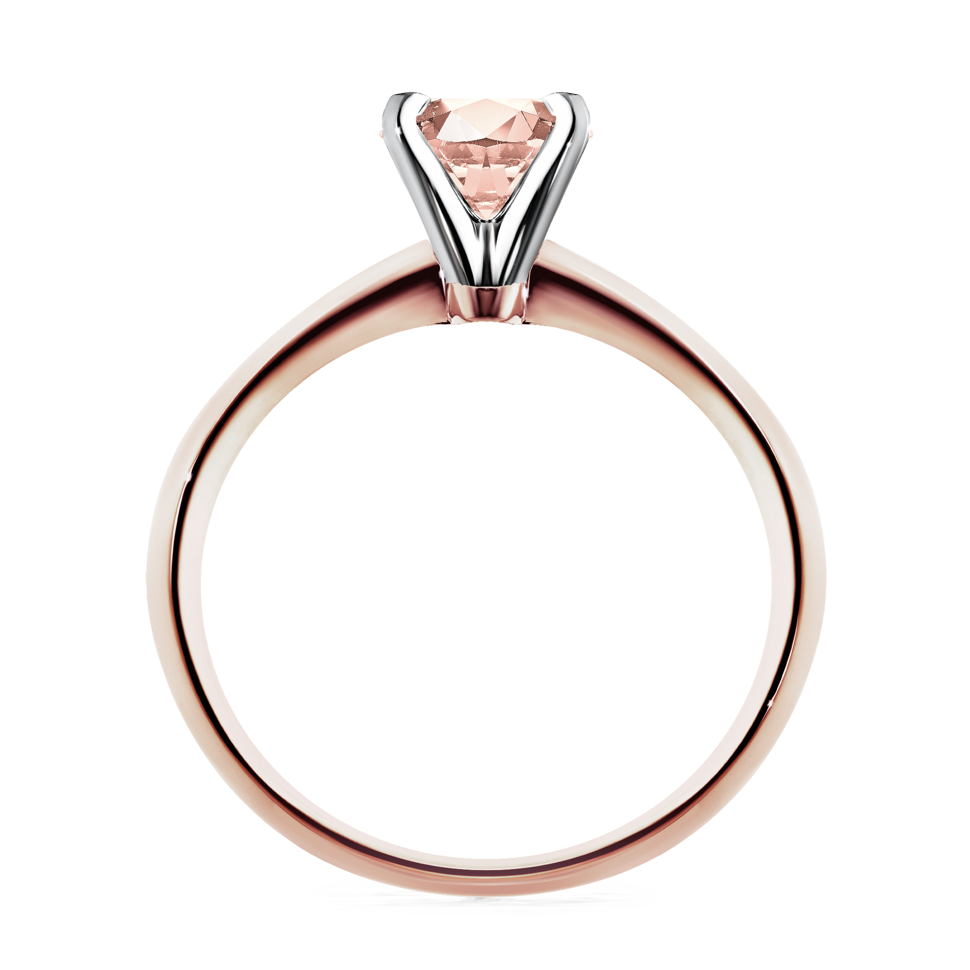Pierścionek zaręczynowy My Angel z różowego złota z morganitem 0,50CT