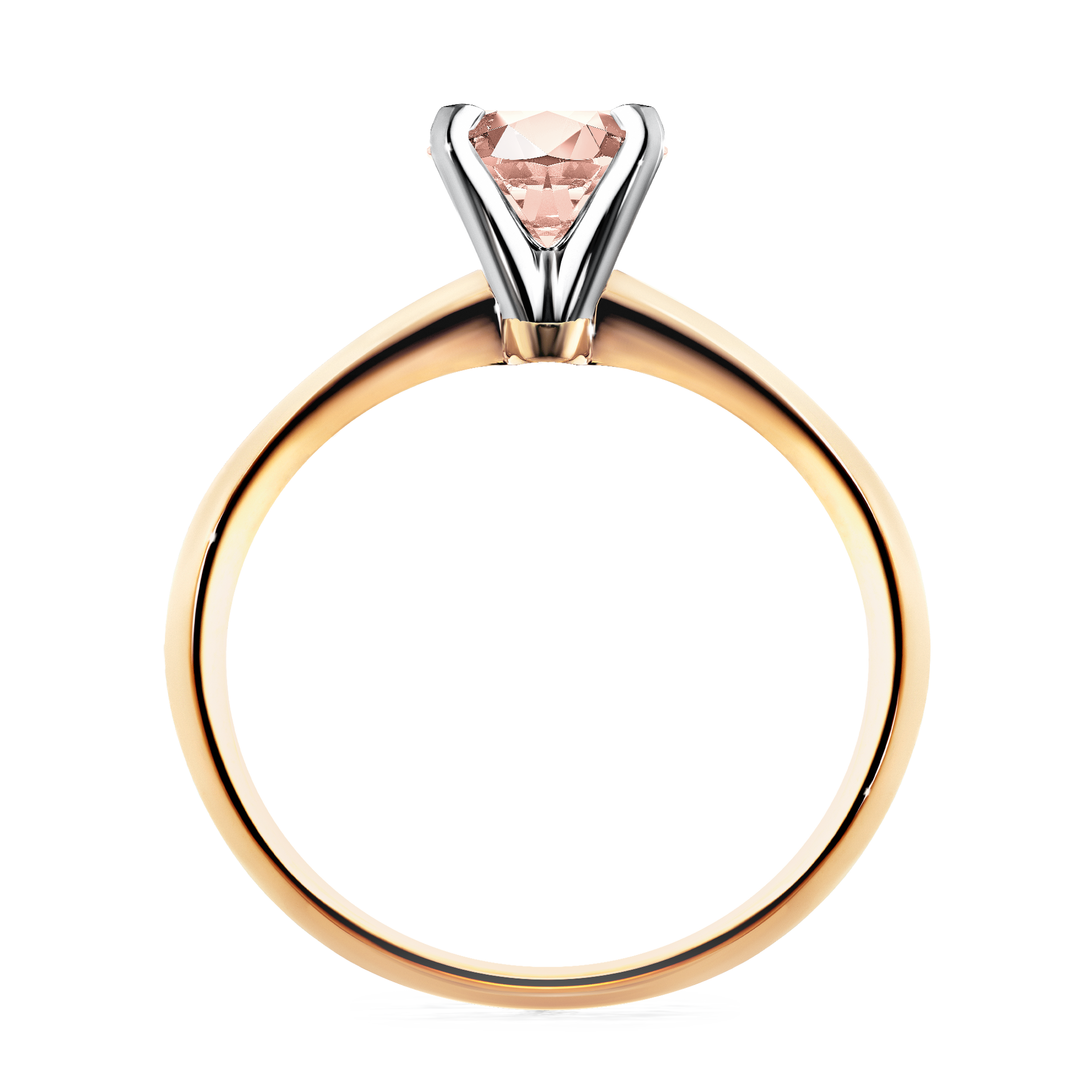 Pierścionek zaręczynowy My Angel z żółtego złota z morganitem 0,50CT