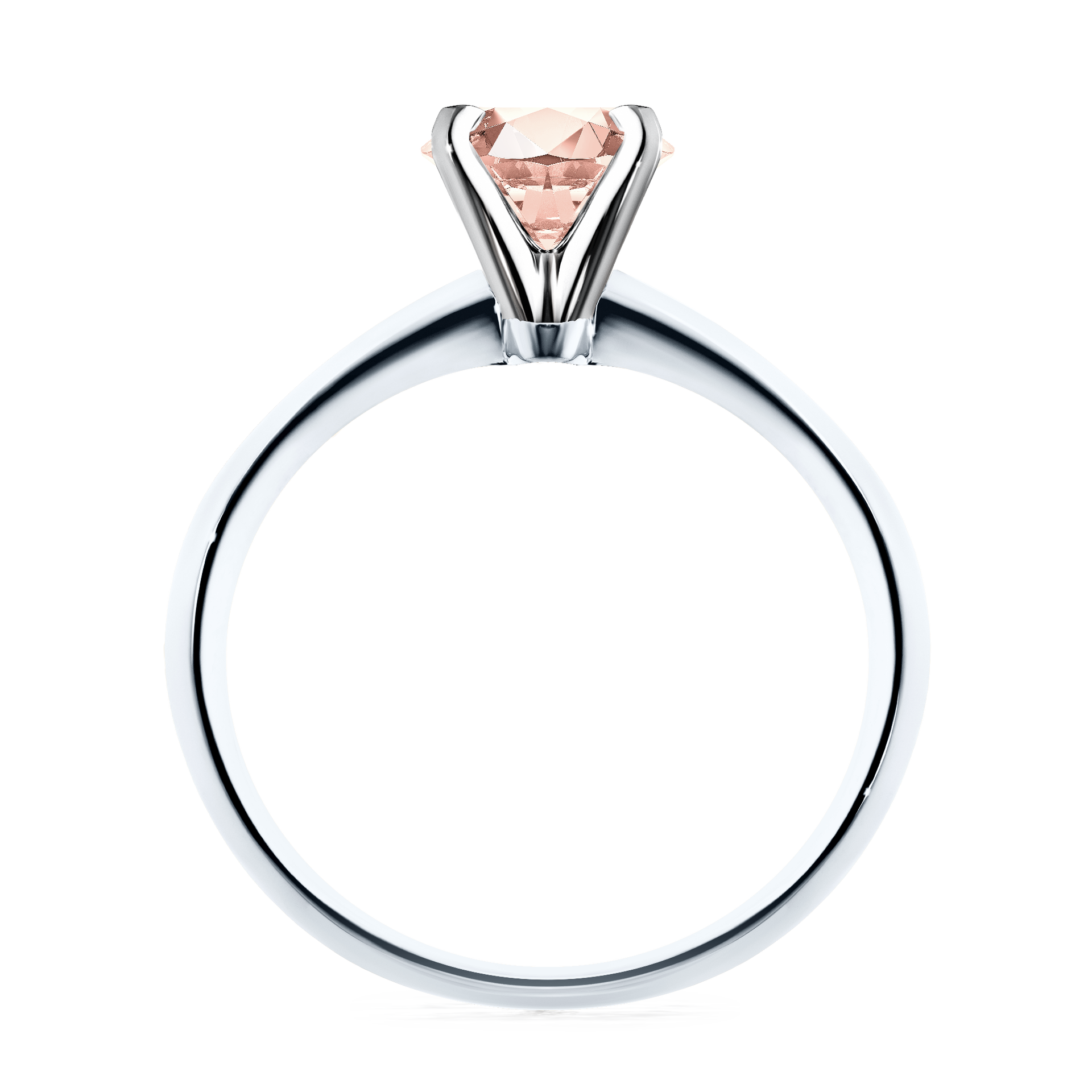 Pierścionek zaręczynowy My Angel z białego złota z morganitem 1,00CT