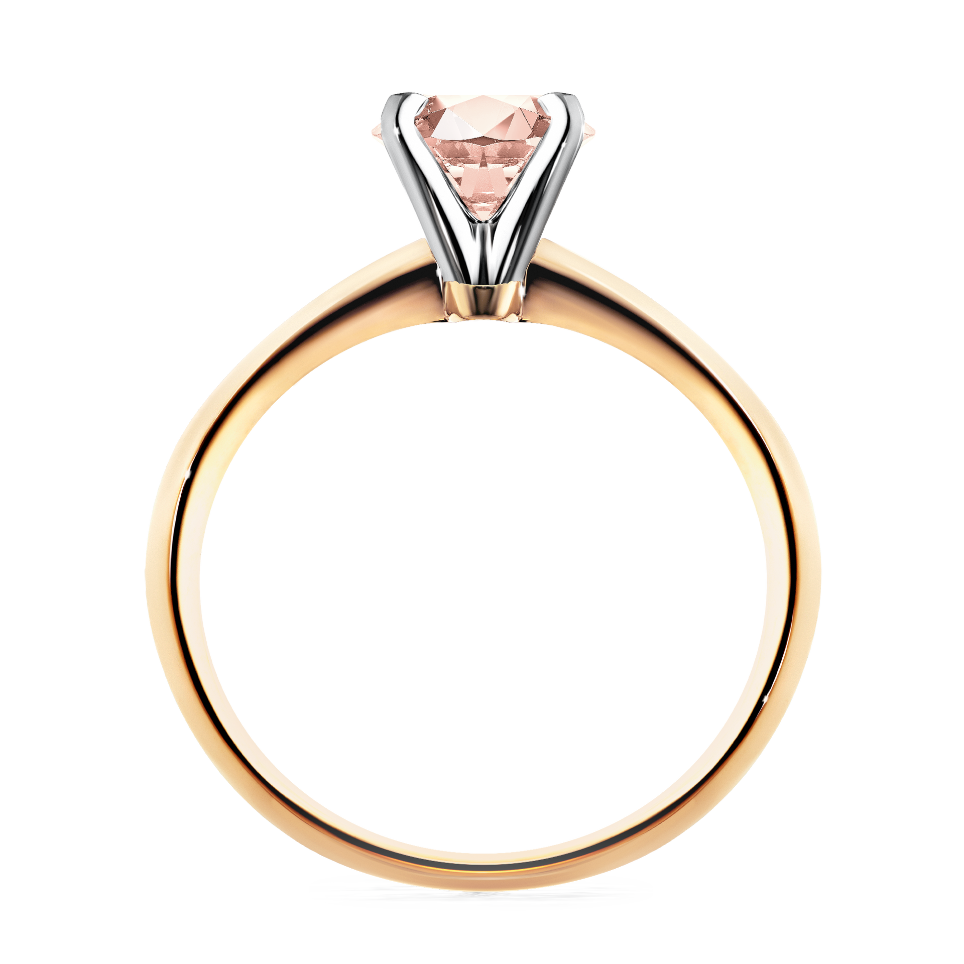 Pierścionek zaręczynowy My Angel z żółtego złota z morganitem 1,00CT