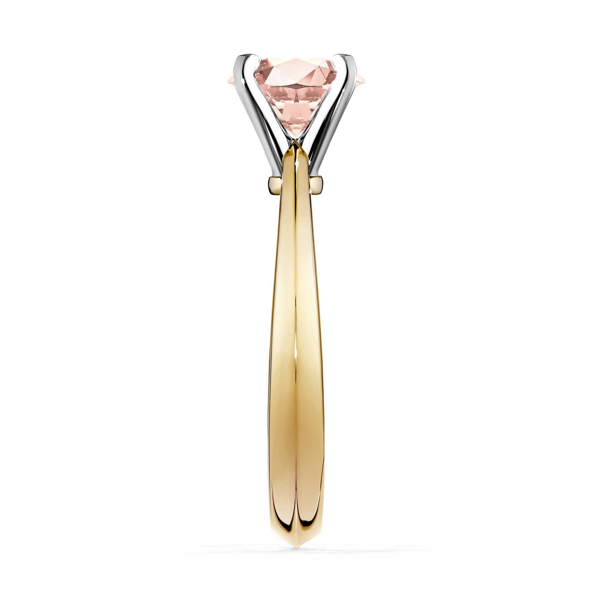 Pierścionek zaręczynowy My Angel z żółtego złota z morganitem 1,00CT