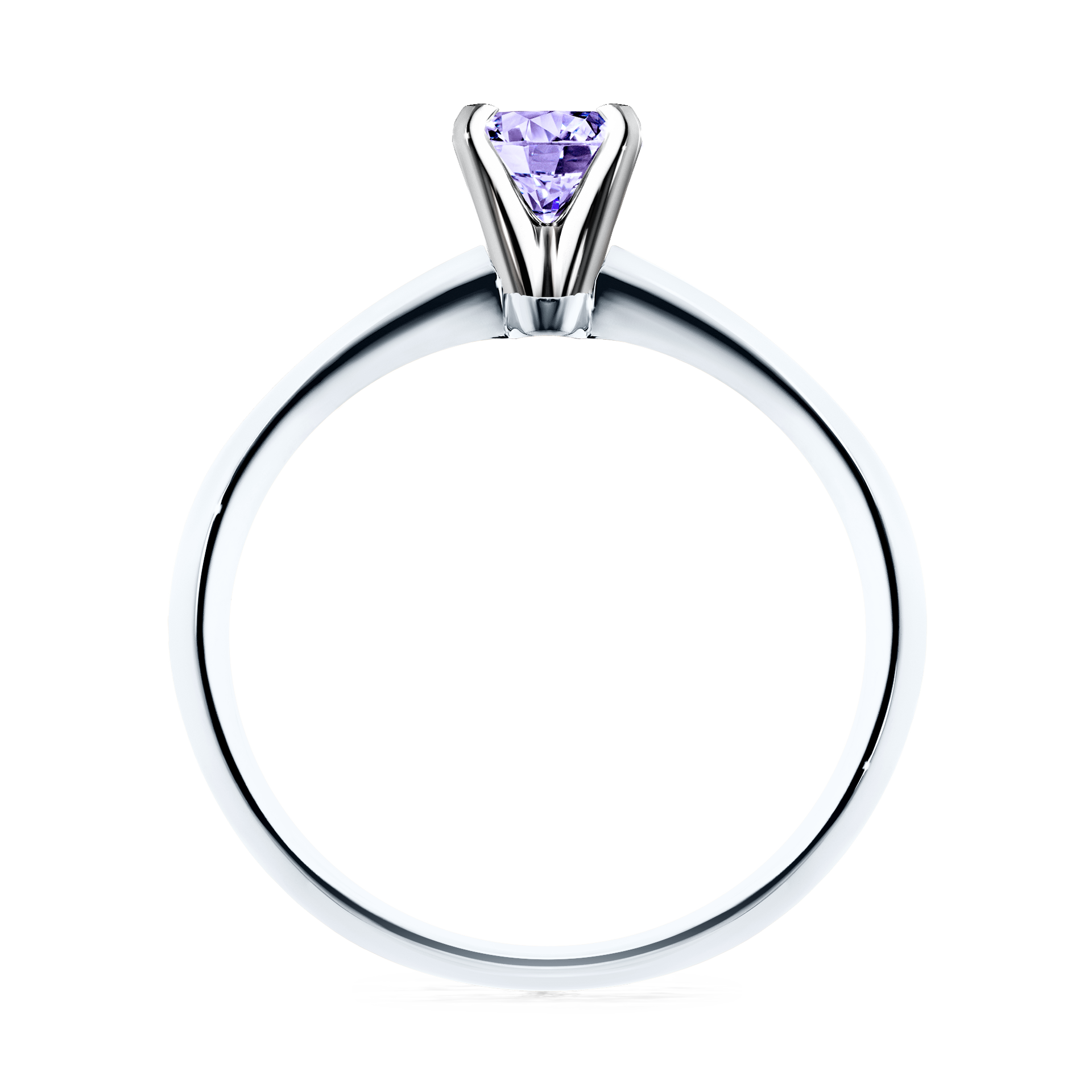 Pierścionek zaręczynowy My Angel z białego złota z tanzanitem 0,25CT