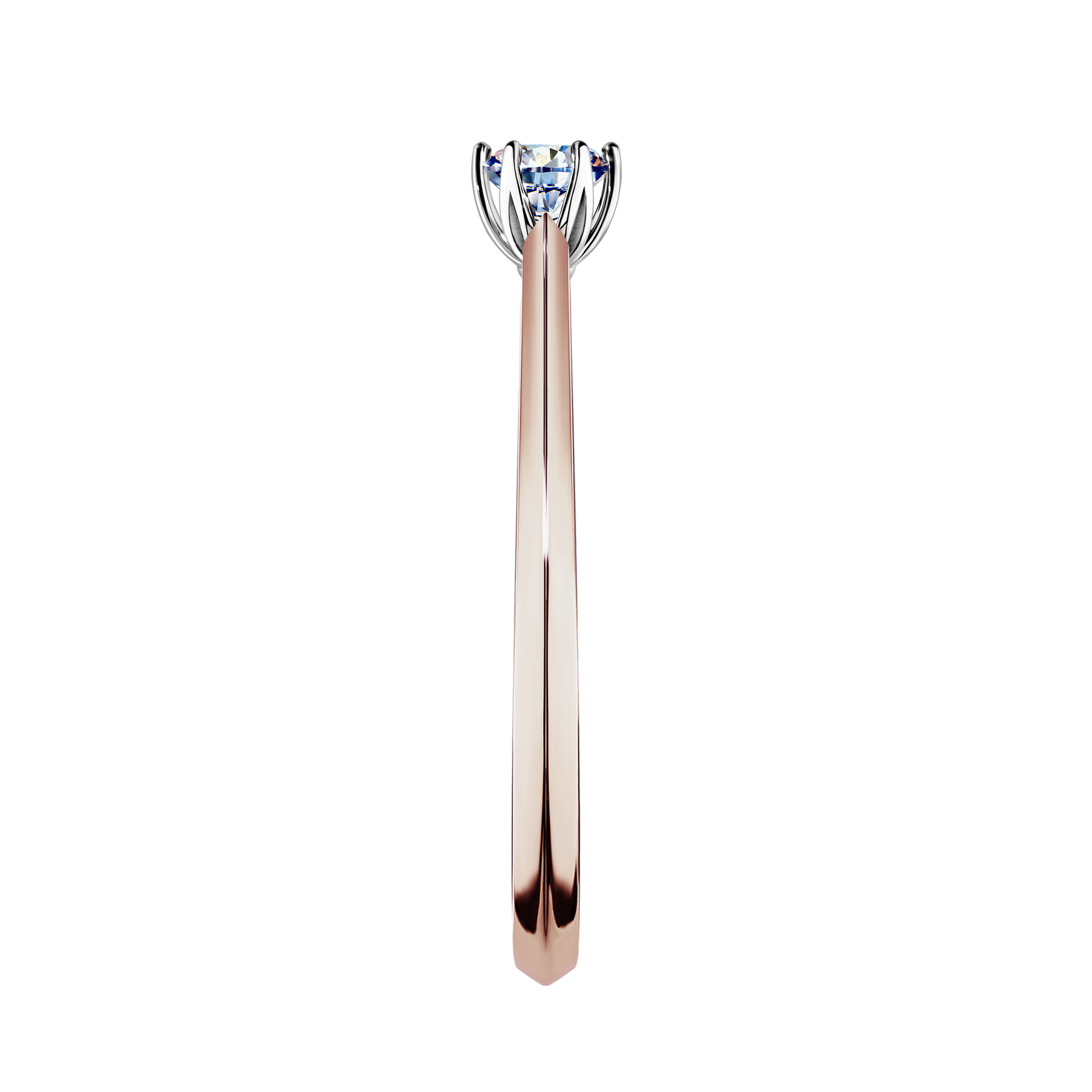 Pierścionek zaręczynowy My Daisy z różowego złota z diamentem naturalnym 0,17CT