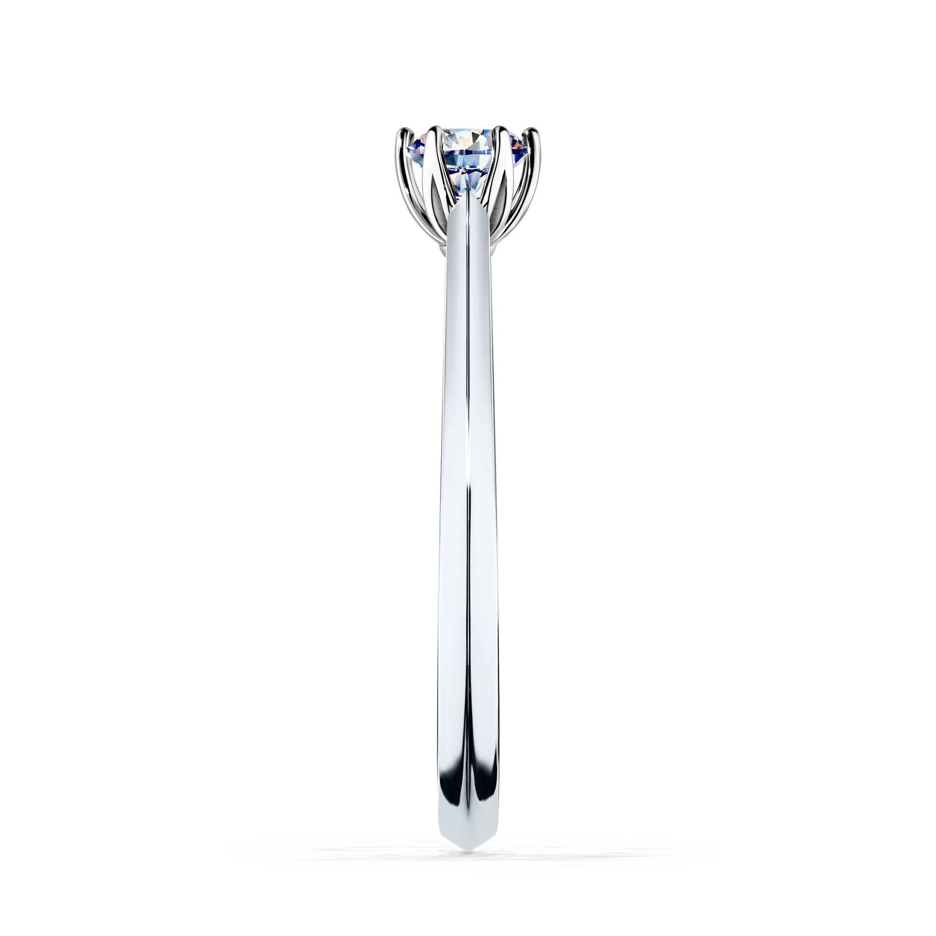 Pierścionek zaręczynowy My Daisy z białego złota z diamentem laboratoryjnym 0,25CT