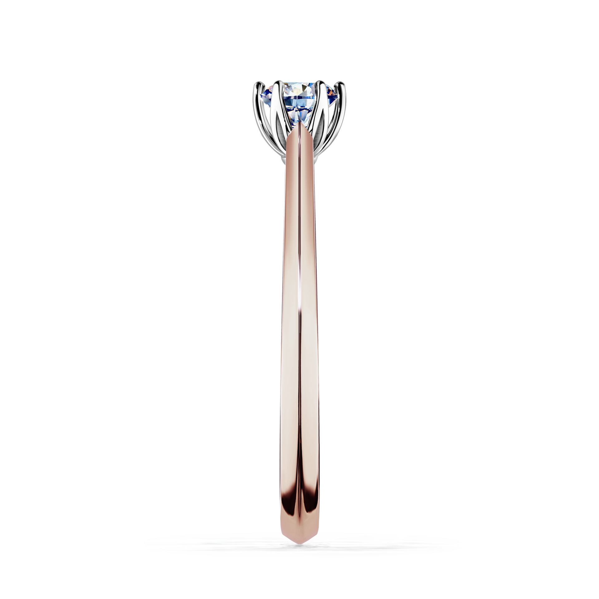 Pierścionek zaręczynowy My Daisy z różowego złota z diamentem naturalnym 0,25CT