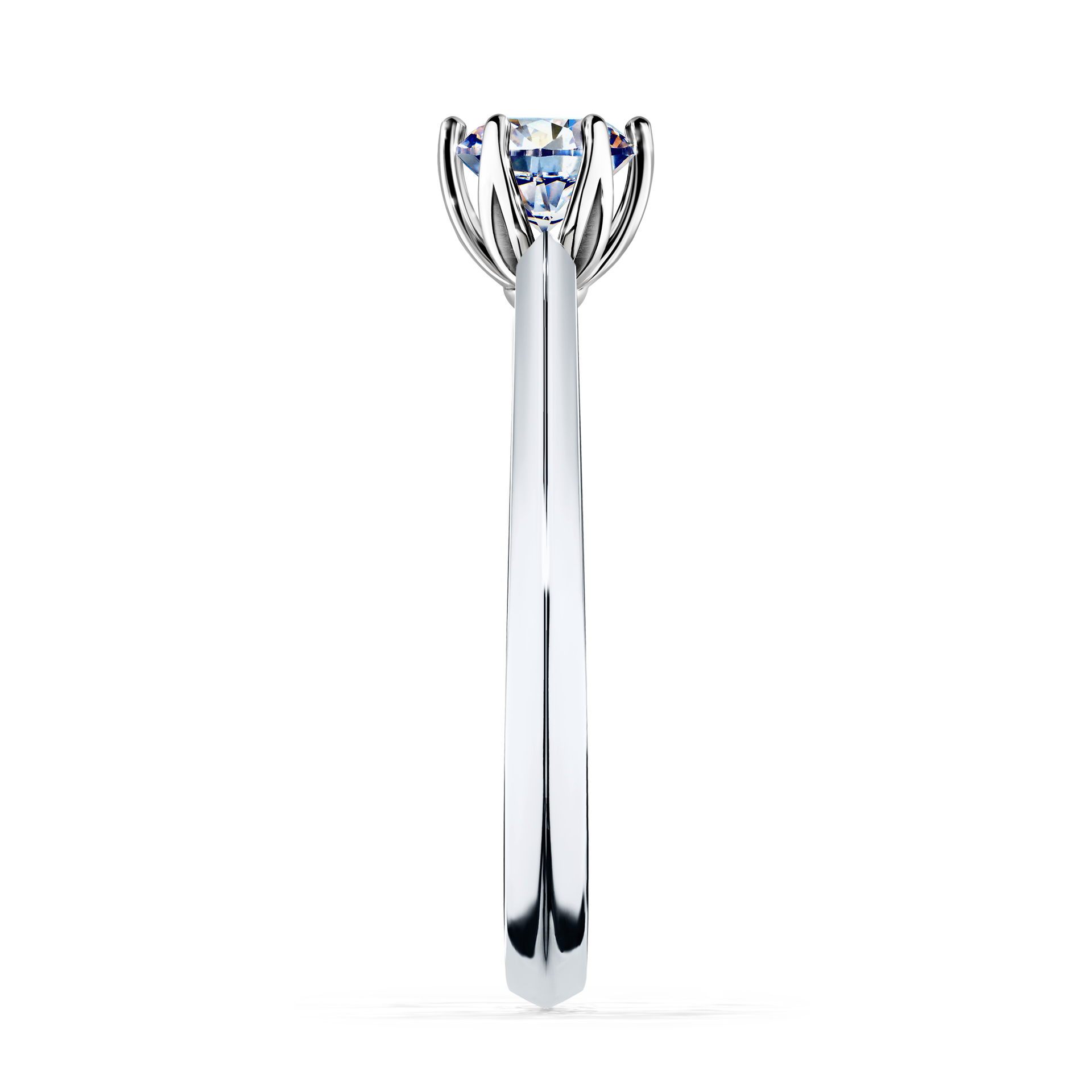 Pierścionek zaręczynowy My Daisy z białego złota z diamentem naturalnym 0,50CT