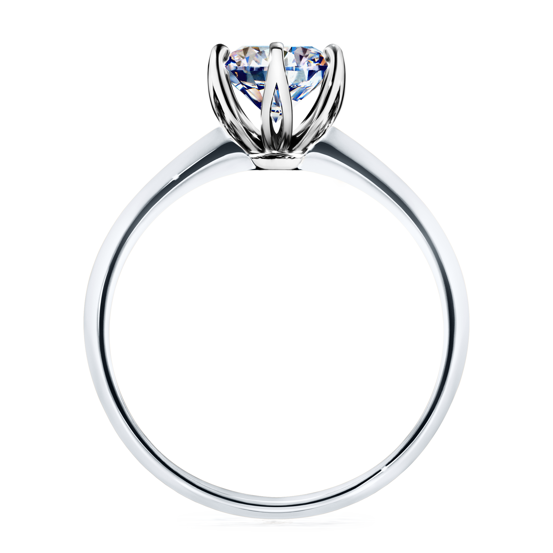 Pierścionek zaręczynowy My Daisy z białego złota z diamentem naturalnym 1,00CT