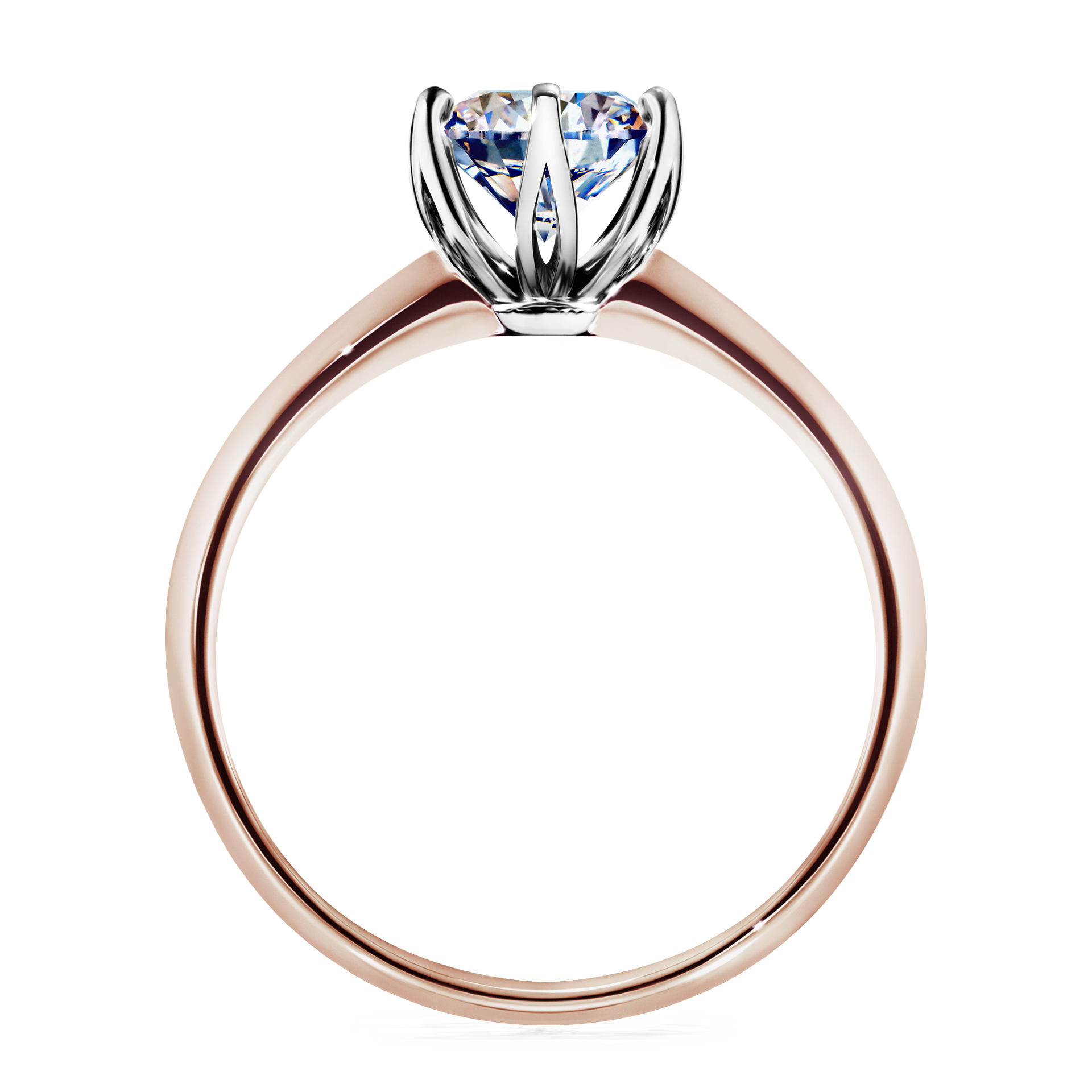 Pierścionek zaręczynowy My Daisy z różowego złota z diamentem naturalnym 1,00CT
