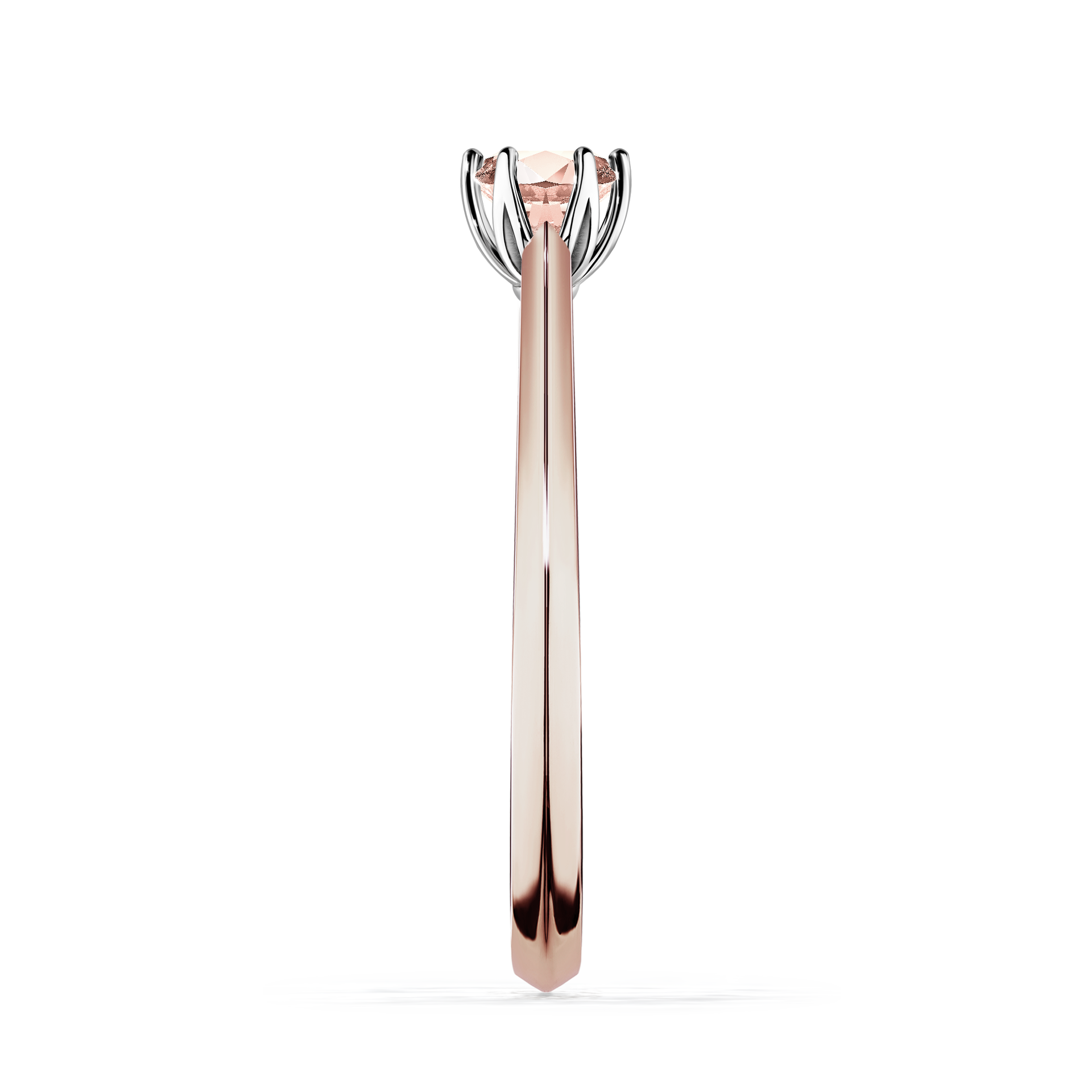 Pierścionek zaręczynowy My Daisy z różowego złota z morganitem 0,25CT
