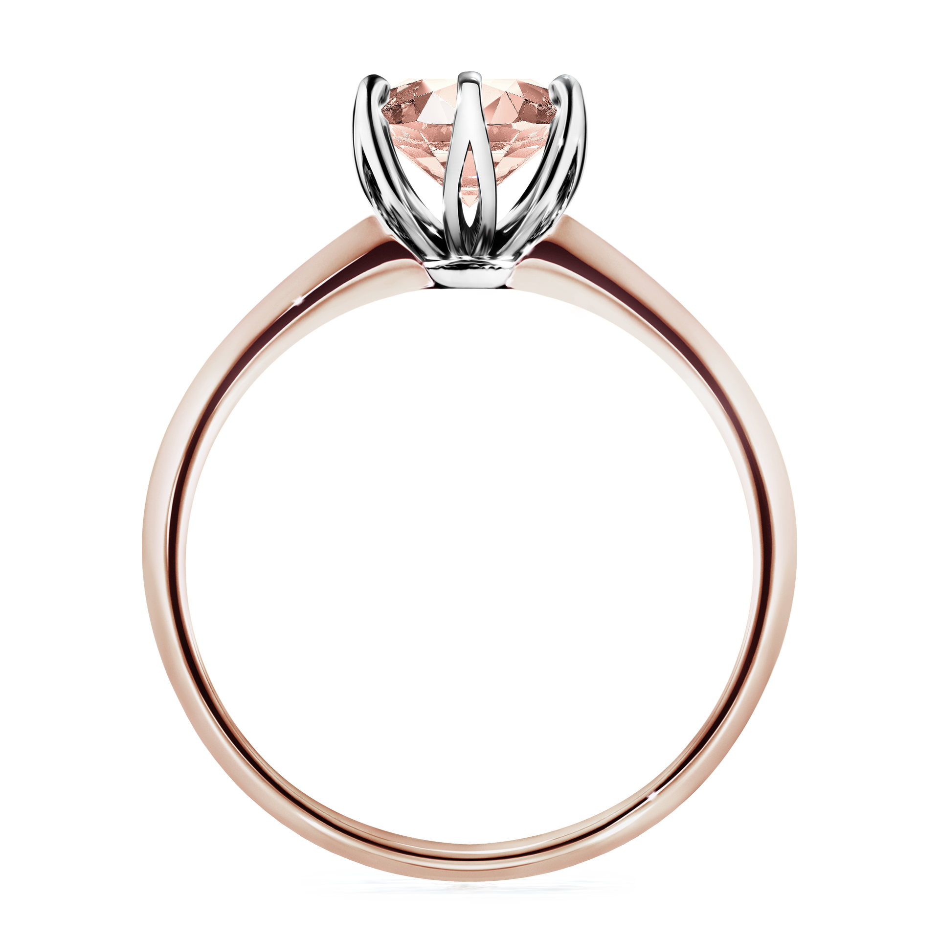 Pierścionek zaręczynowy My Daisy z różowego złota z morganitem 1,00CT