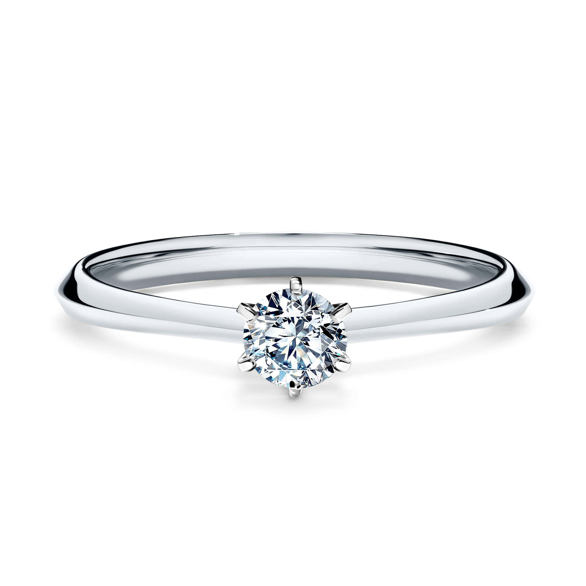 Pierścionek zaręczynowy My Queen z białego złota z diamentem laboratoryjnym 0,25CT
