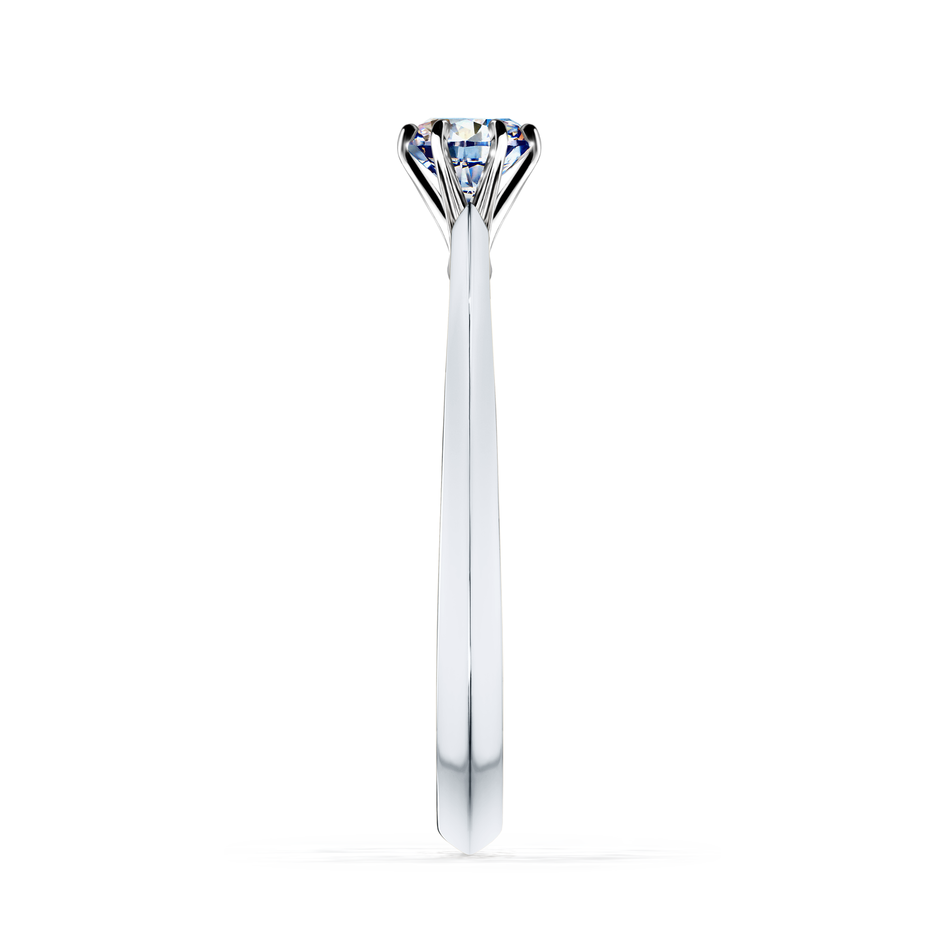 Pierścionek zaręczynowy My Queen z białego złota z diamentem laboratoryjnym 0,25CT