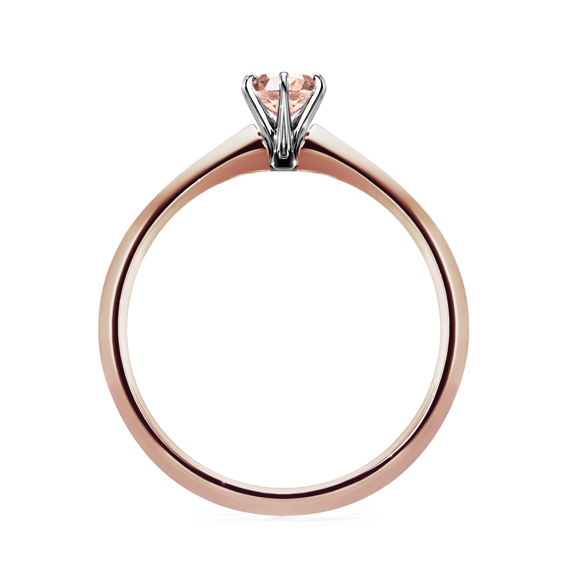 Pierścionek zaręczynowy My Queen z różowego złota z morganitem 0,25CT