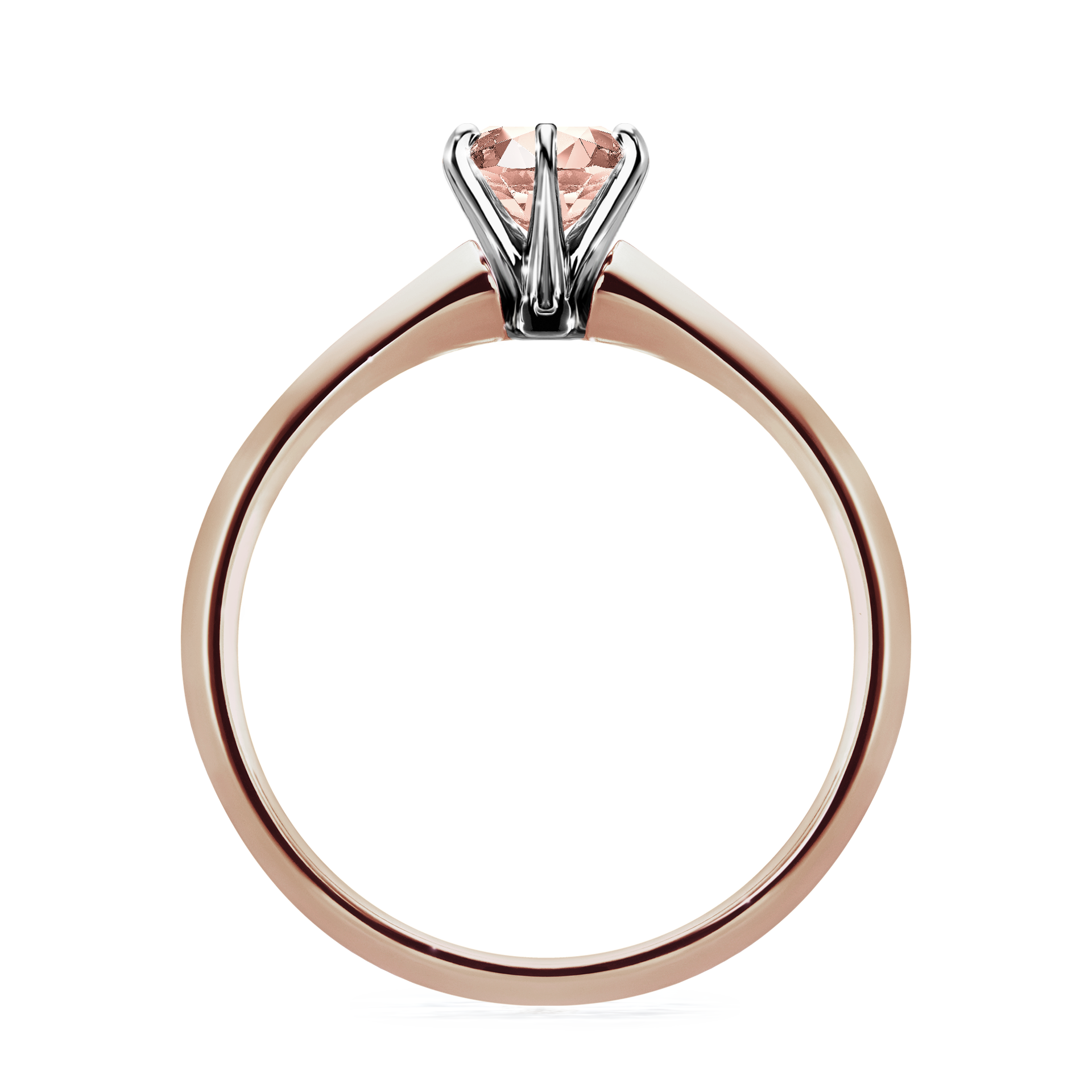 Pierścionek zaręczynowy My Queen z różowego złota z morganitem 0,50CT