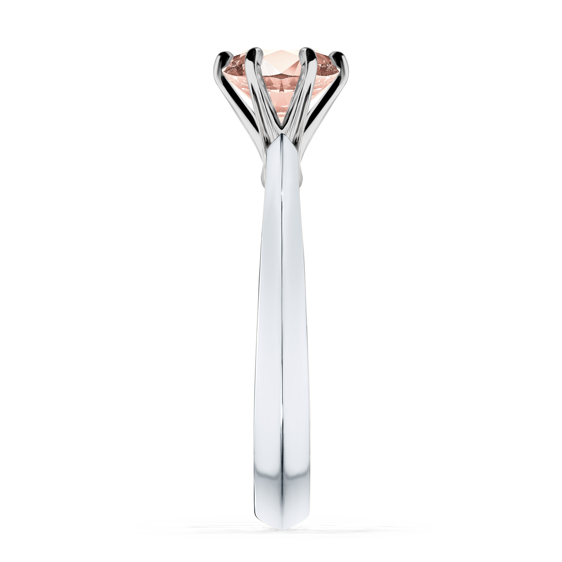 Pierścionek zaręczynowy My Queen z białego złota z morganitem 1,00CT