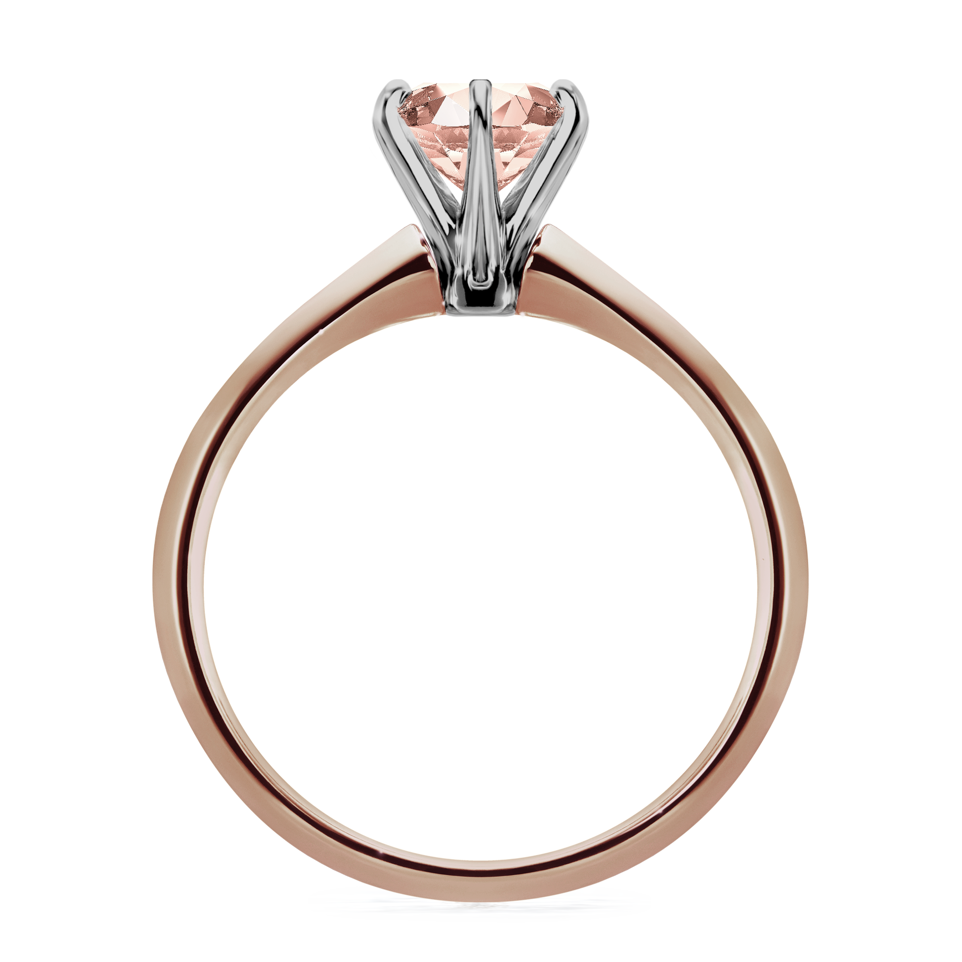 Pierścionek zaręczynowy My Queen z różowego złota z morganitem 1,00CT