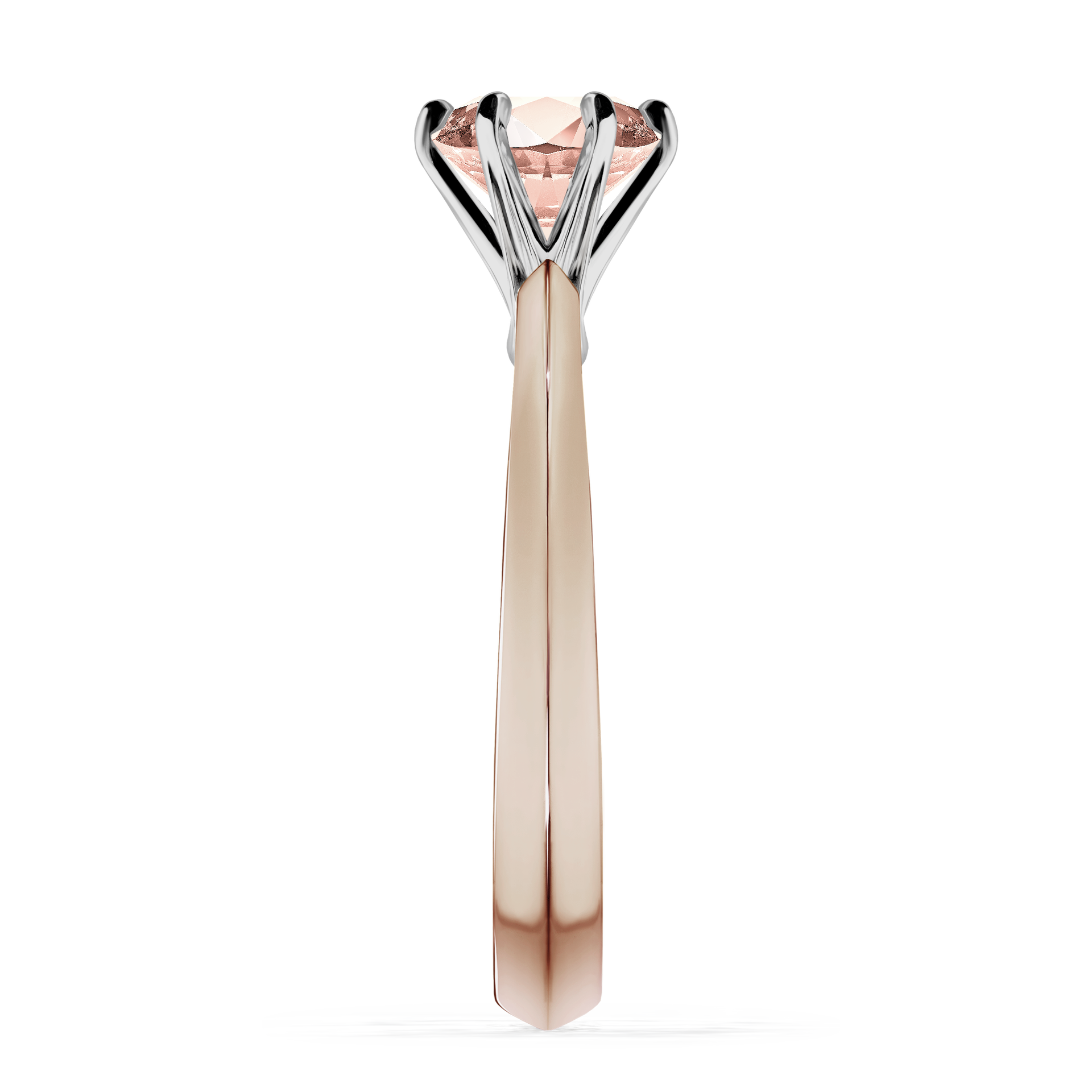 Pierścionek zaręczynowy My Queen z różowego złota z morganitem 1,00CT
