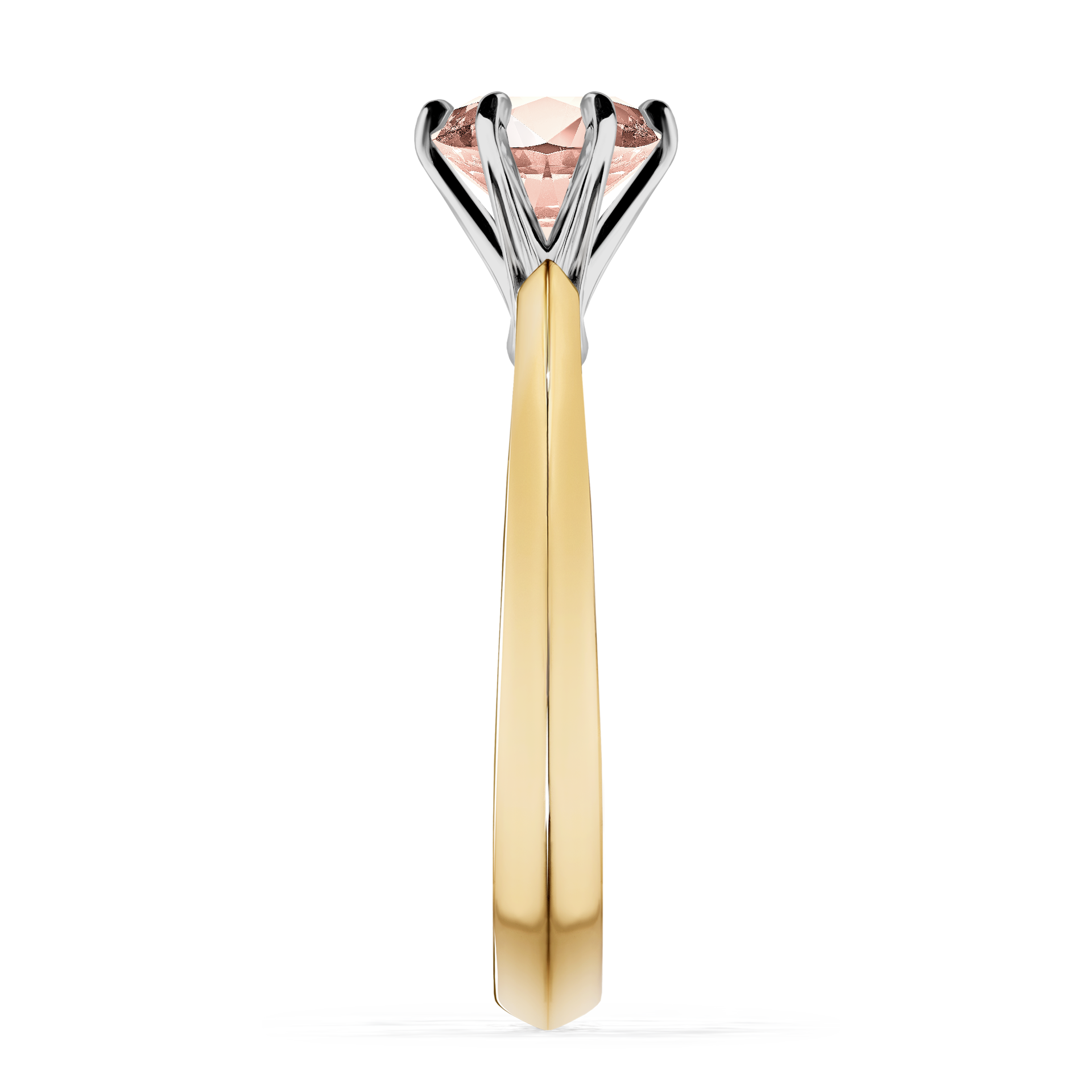 Pierścionek zaręczynowy My Queen z żółtego złota z morganitem 1,00CT