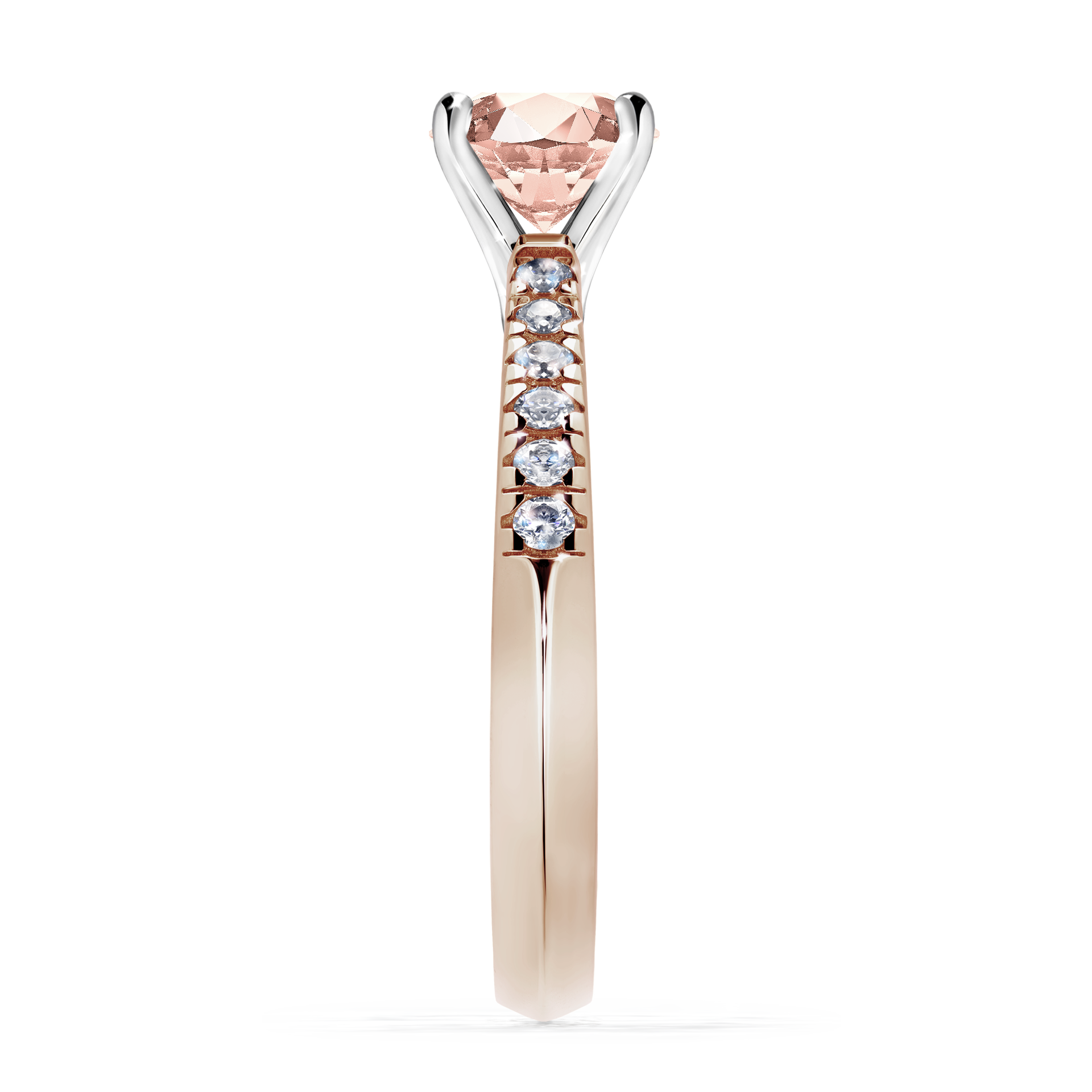 Pierścionek zaręczynowy My Sunshine z różowego złota z morganitem 1,00CT