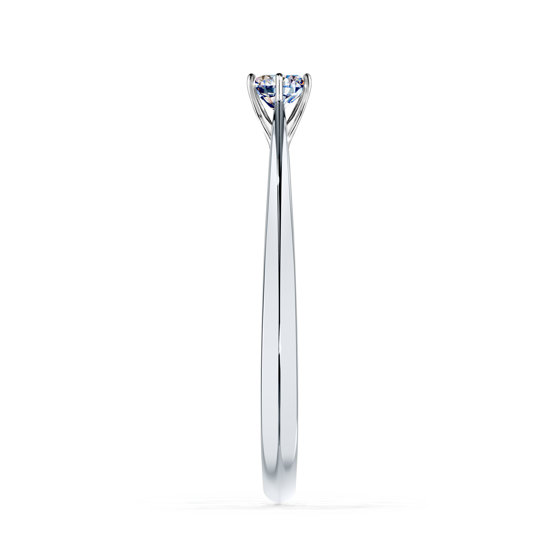 Pierścionek zaręczynowy My Love z białego złota z diamentem laboratoryjnym 0,17CT
