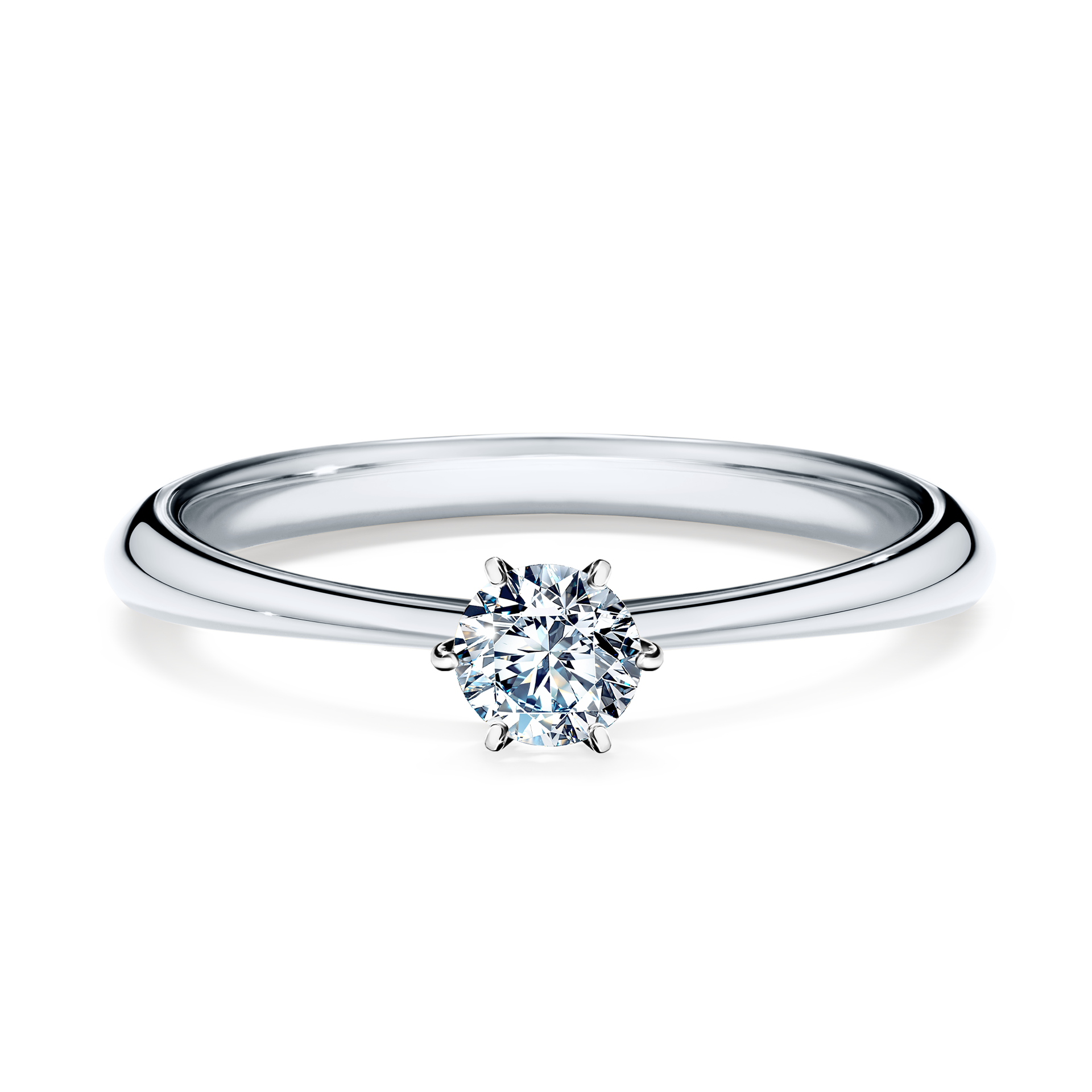 Pierścionek zaręczynowy My Love z białego złota z diamentem laboratoryjnym 0,25CT