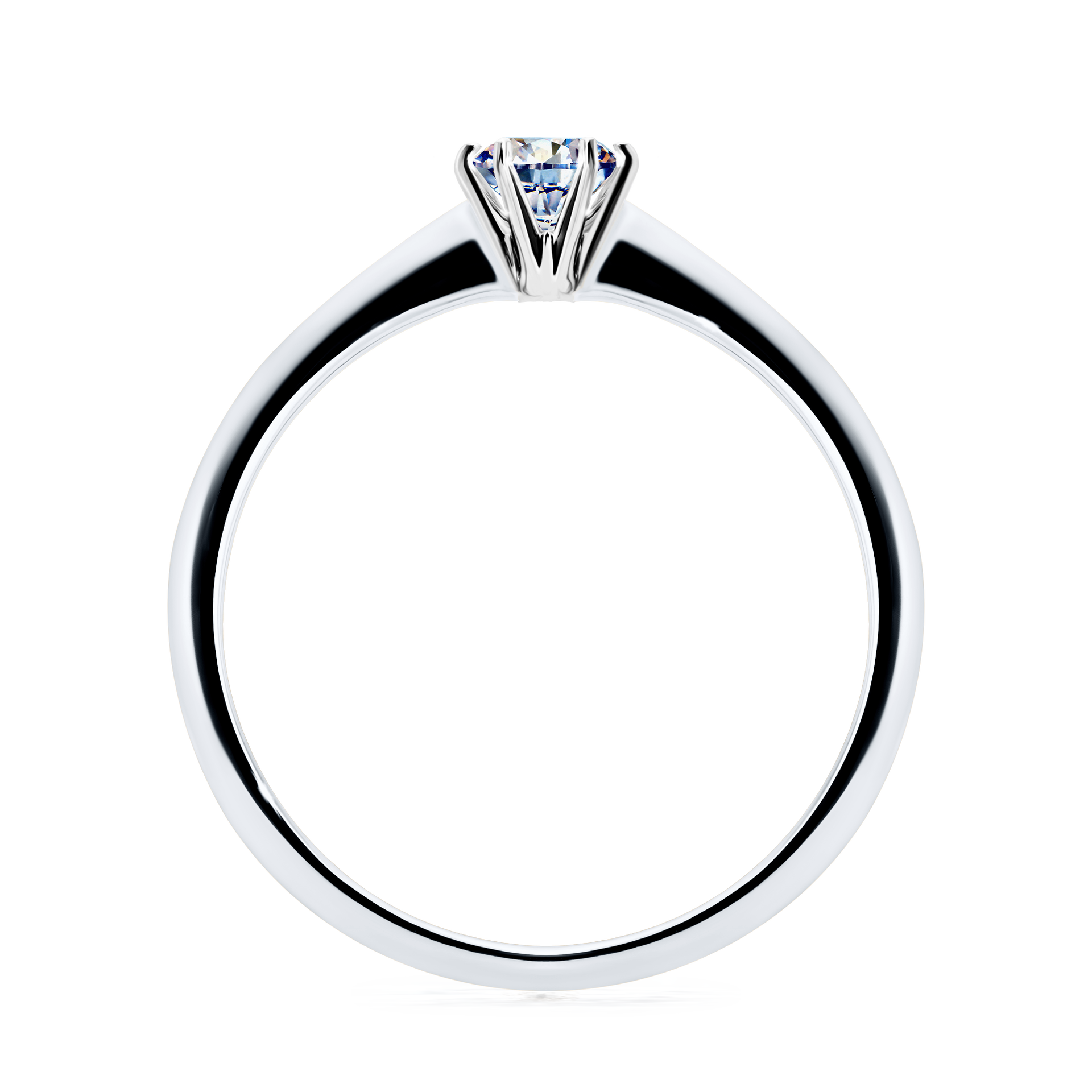 Pierścionek zaręczynowy My Love z białego złota z diamentem laboratoryjnym 0,25CT