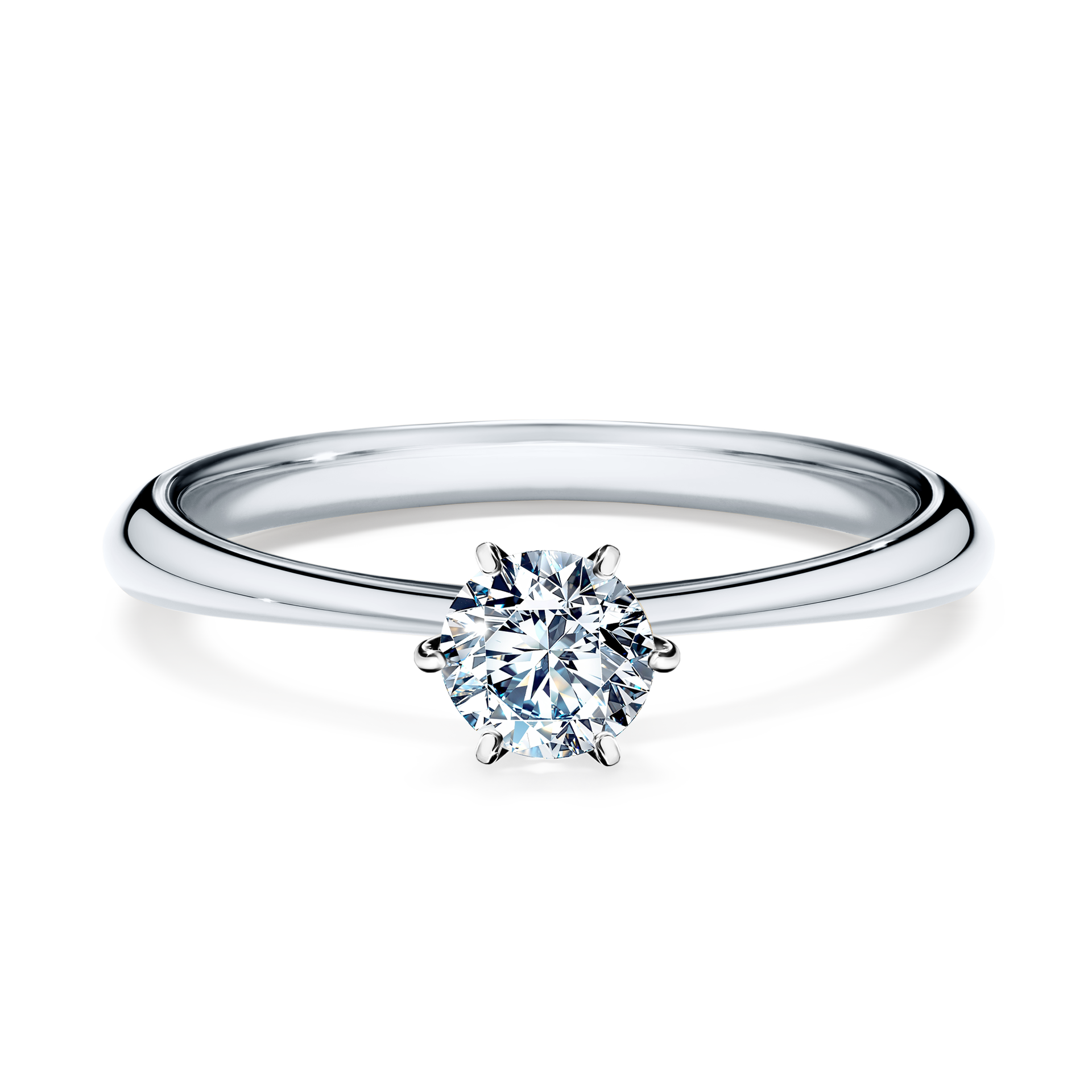 Pierścionek zaręczynowy My Love z białego złota z diamentem naturalnym 0,30CT