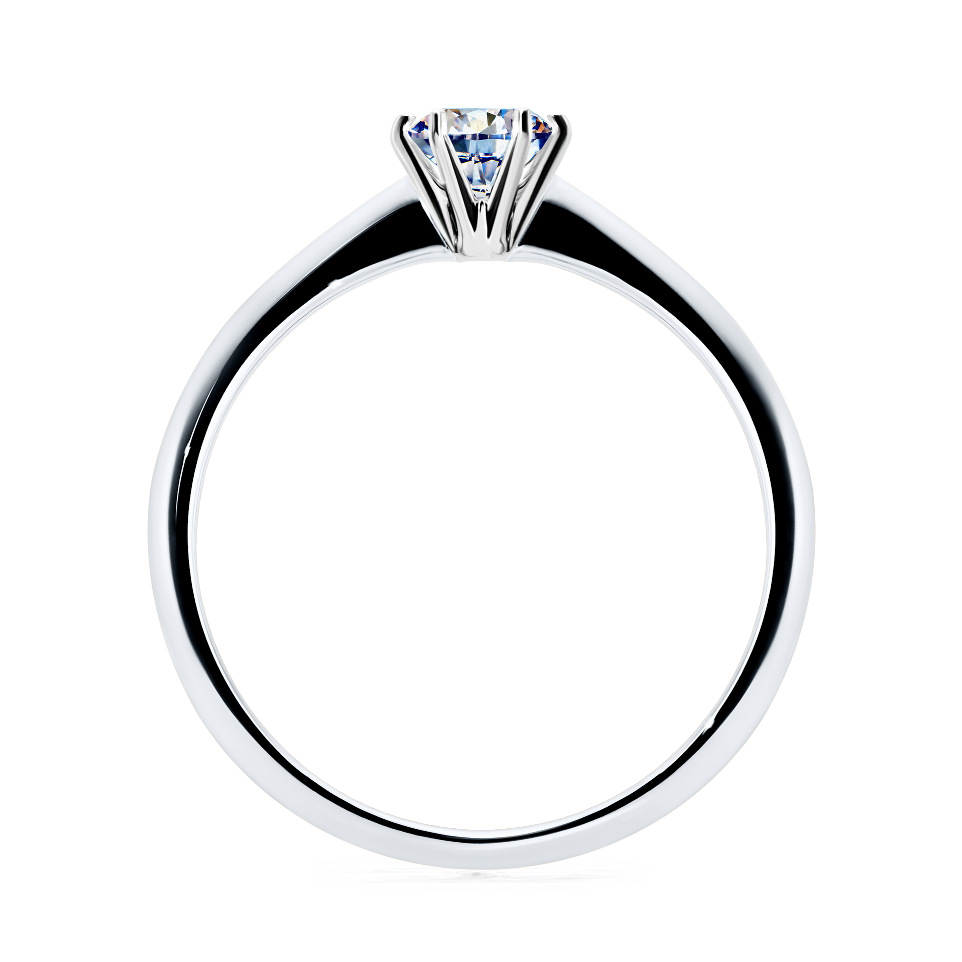 Pierścionek zaręczynowy My Love z białego złota z diamentem naturalnym 0,30CT