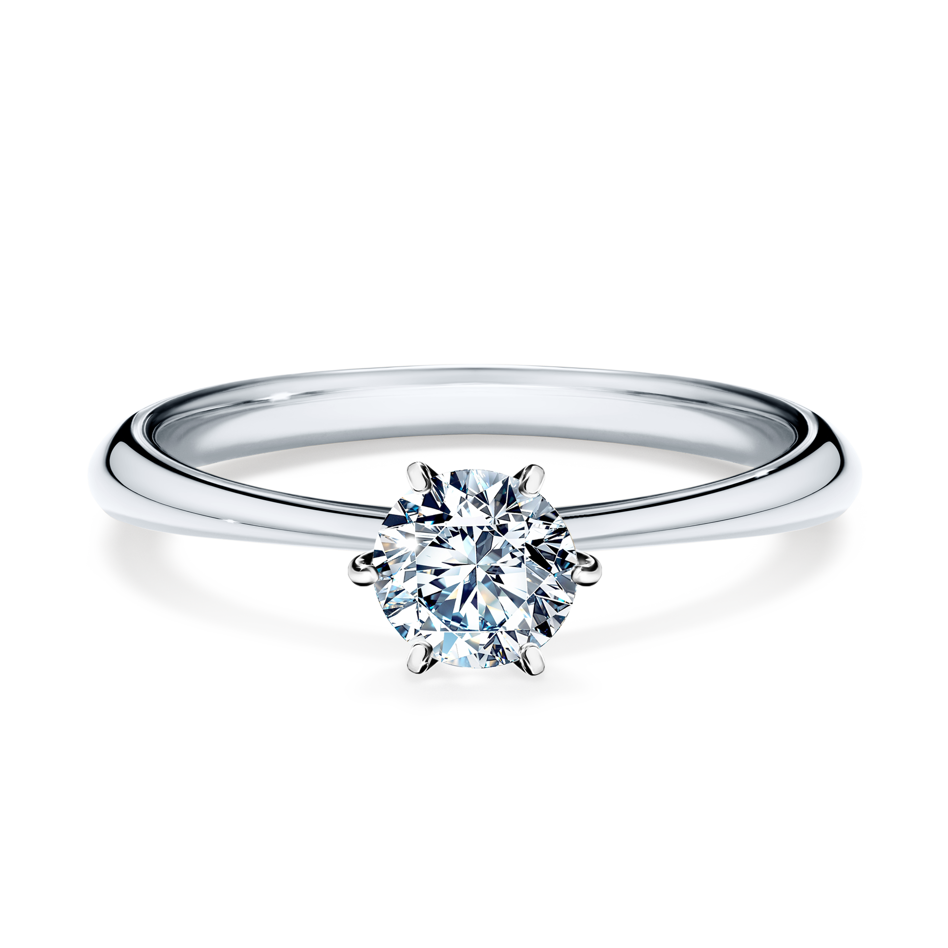 Pierścionek zaręczynowy My Love z białego złota z diamentem laboratoryjnym 0,50CT