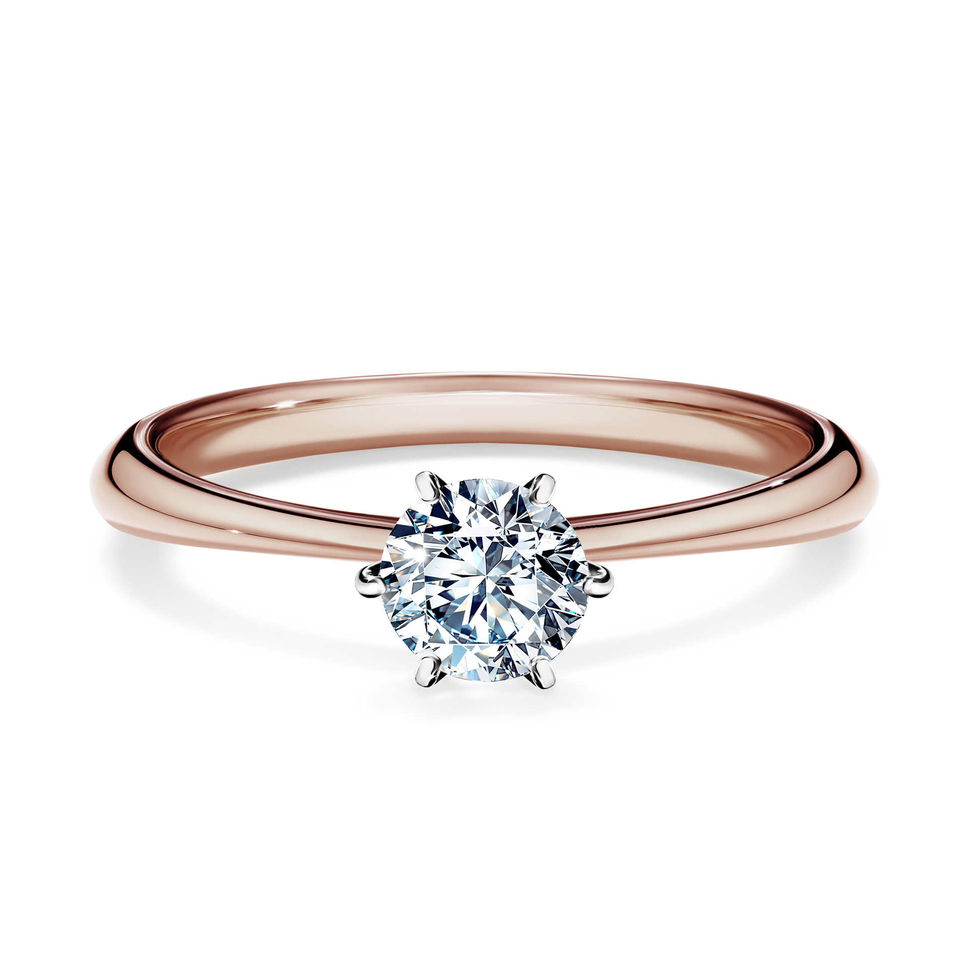 Pierścionek zaręczynowy My Love z różowego złota z diamentem laboratoryjnym 0,50CT