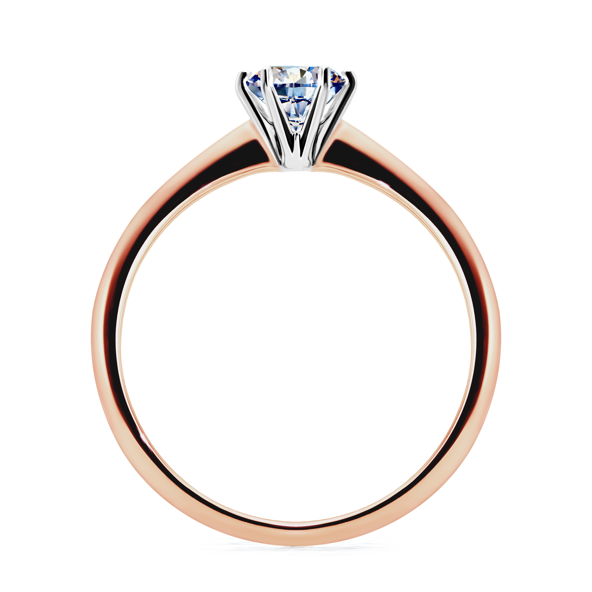 Pierścionek zaręczynowy My Love z różowego złota z diamentem laboratoryjnym 0,50CT
