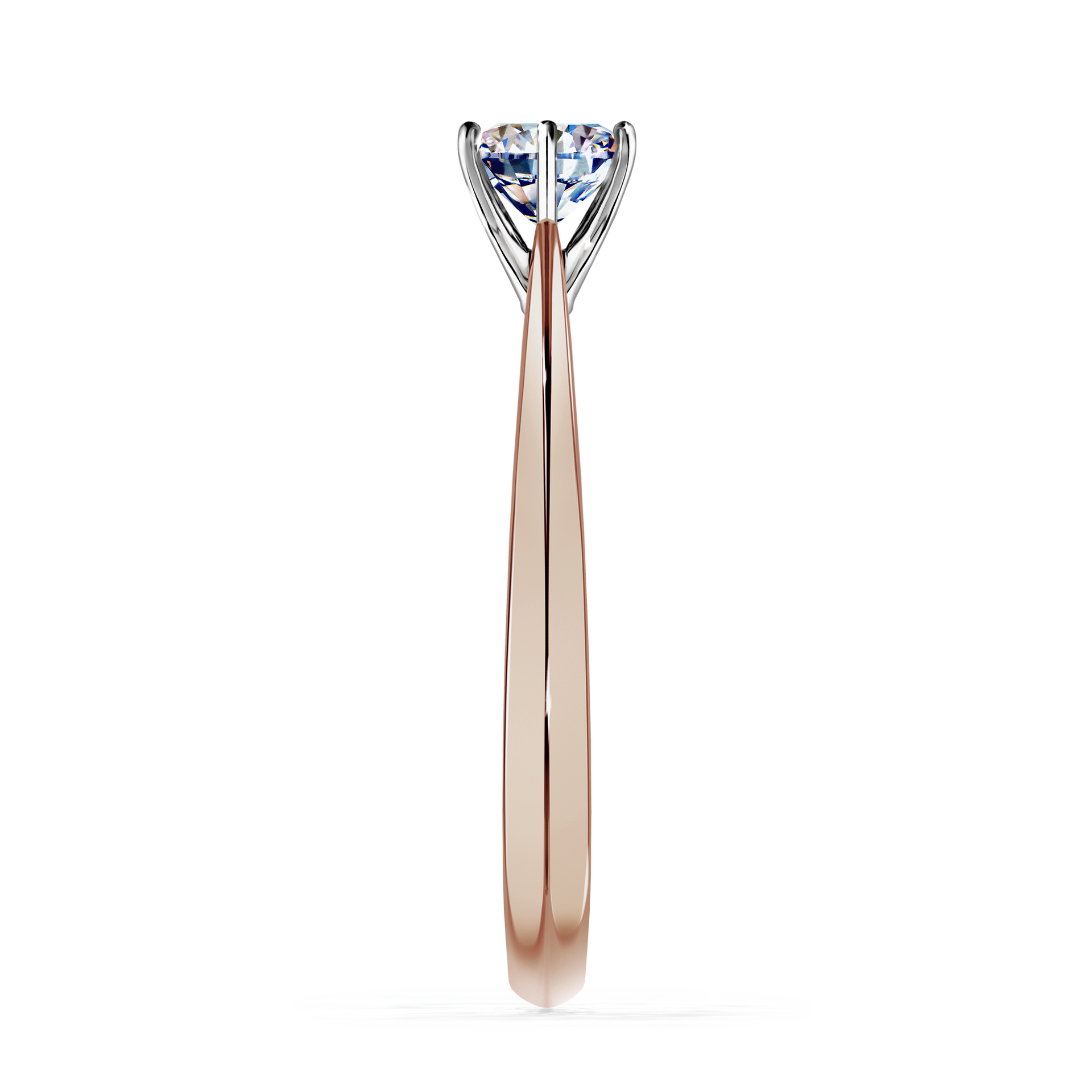 Pierścionek zaręczynowy My Love z różowego złota z diamentem laboratoryjnym 0,50CT