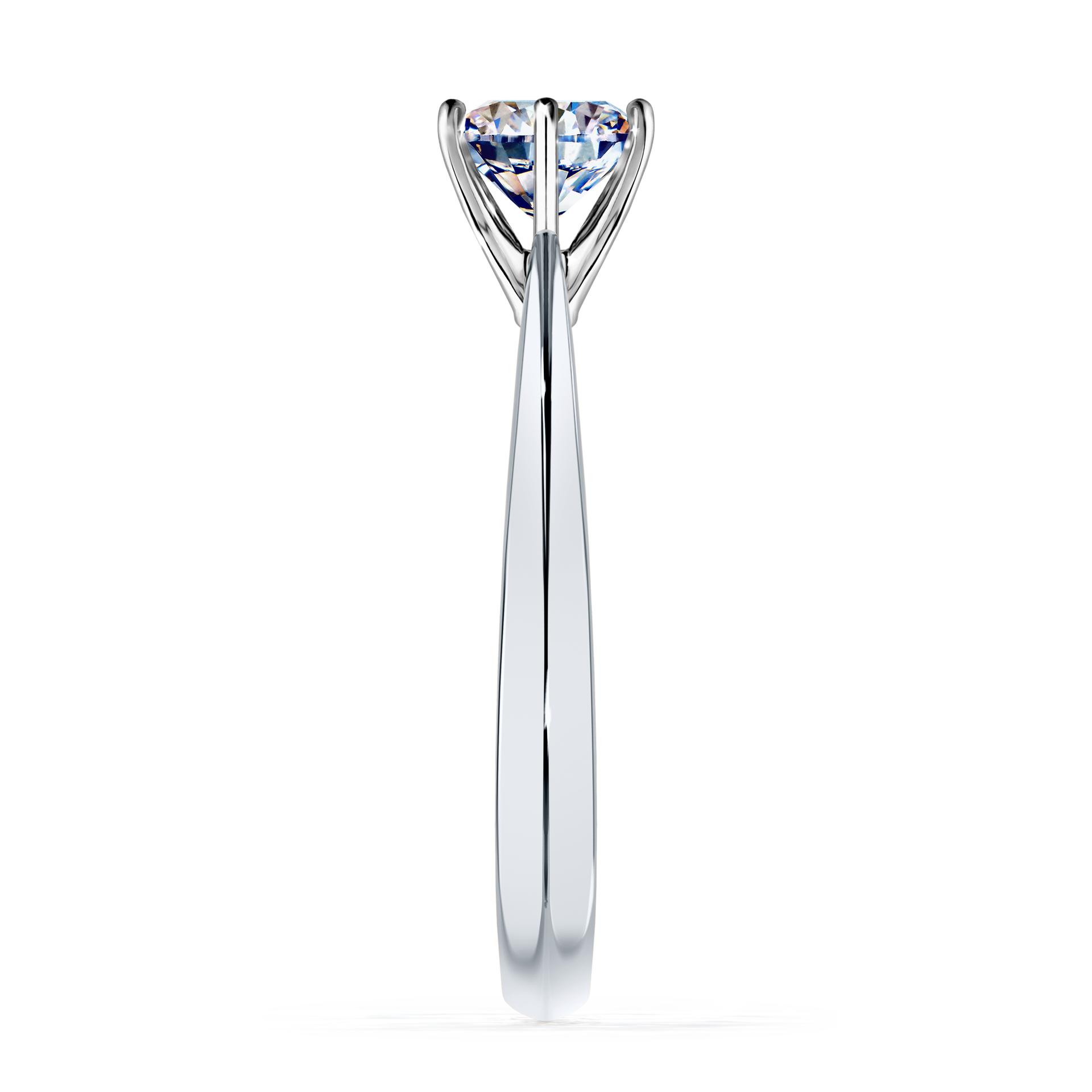 Pierścionek zaręczynowy My Love z białego złota z diamentem naturalnym 0,80CT
