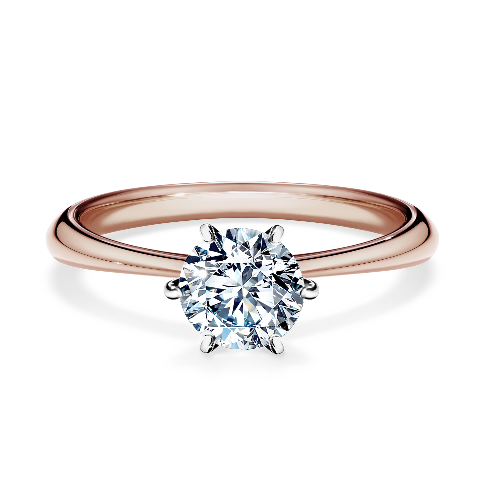 Pierścionek zaręczynowy My Love z różowego złota z diamentem laboratoryjnym 0,80CT