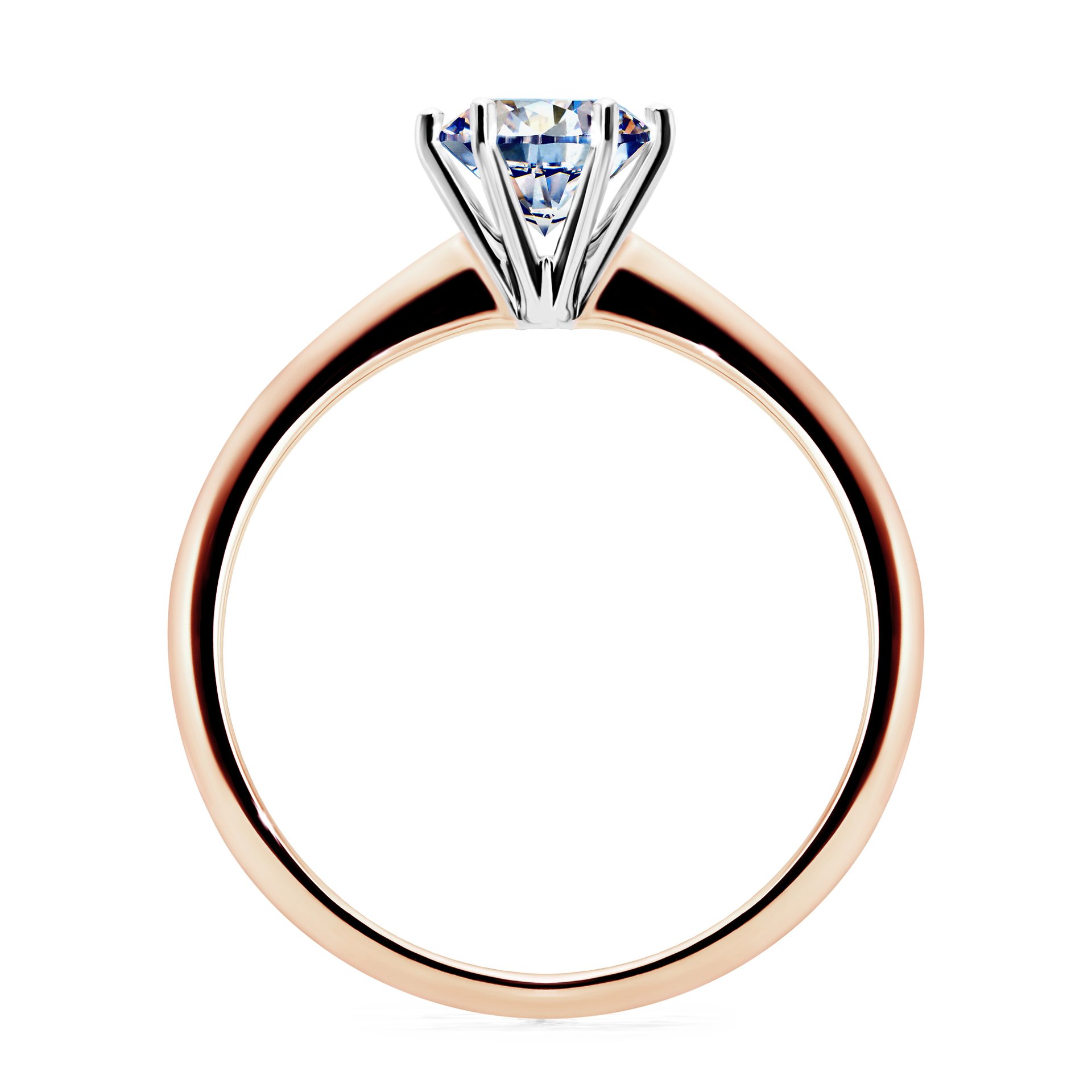 Pierścionek zaręczynowy My Love z różowego złota z diamentem laboratoryjnym 0,80CT