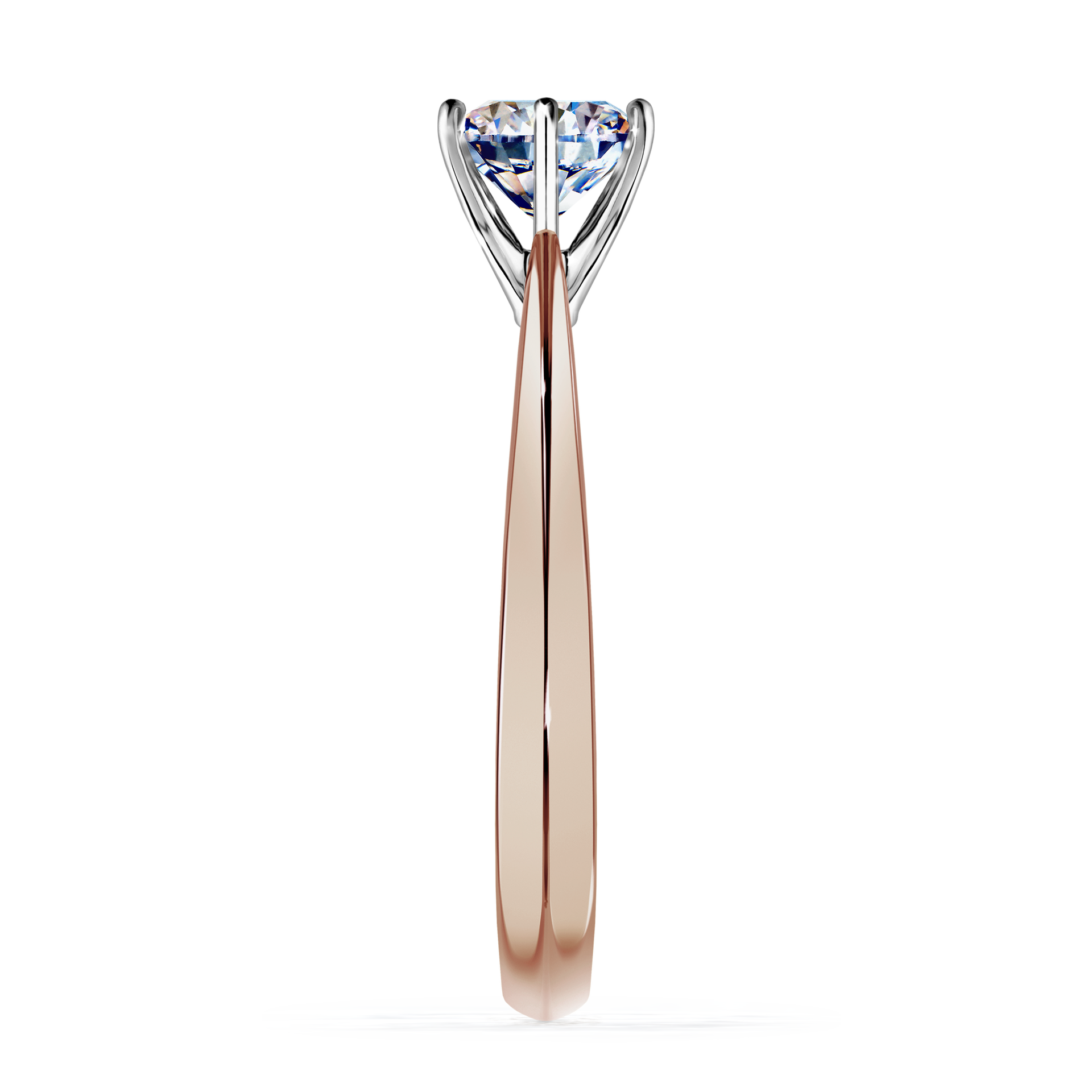 Pierścionek zaręczynowy My Love z różowego złota z diamentem laboratoryjnym 0,80CT