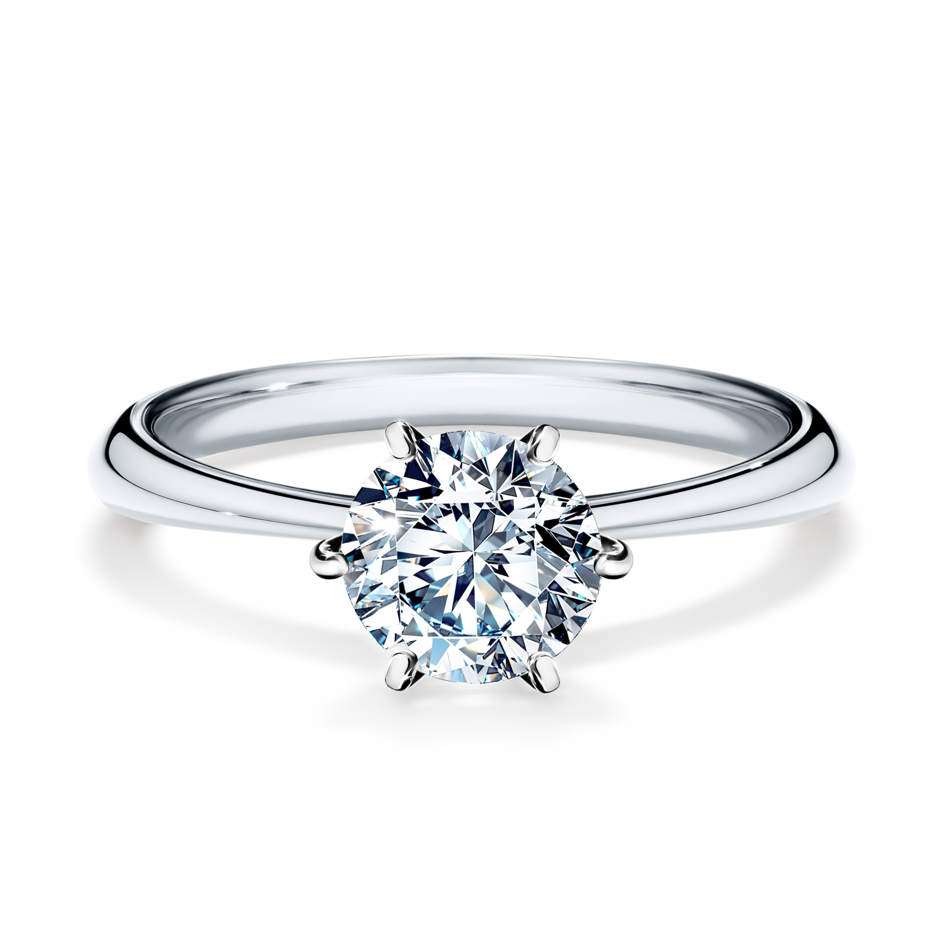 Pierścionek zaręczynowy My Love z białego złota z diamentem laboratoryjnym 1,00CT