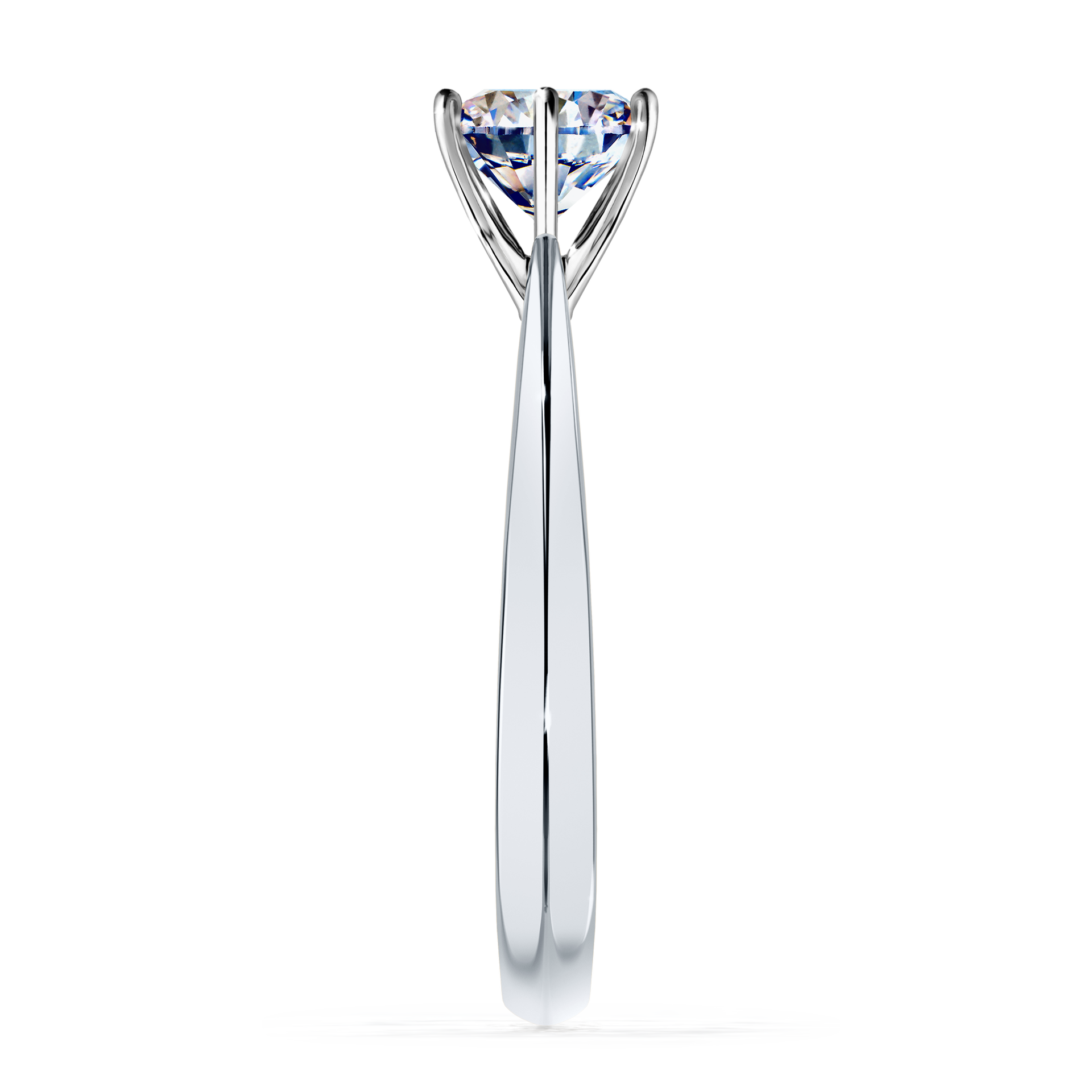 Pierścionek zaręczynowy My Love z białego złota z diamentem laboratoryjnym 1,00CT
