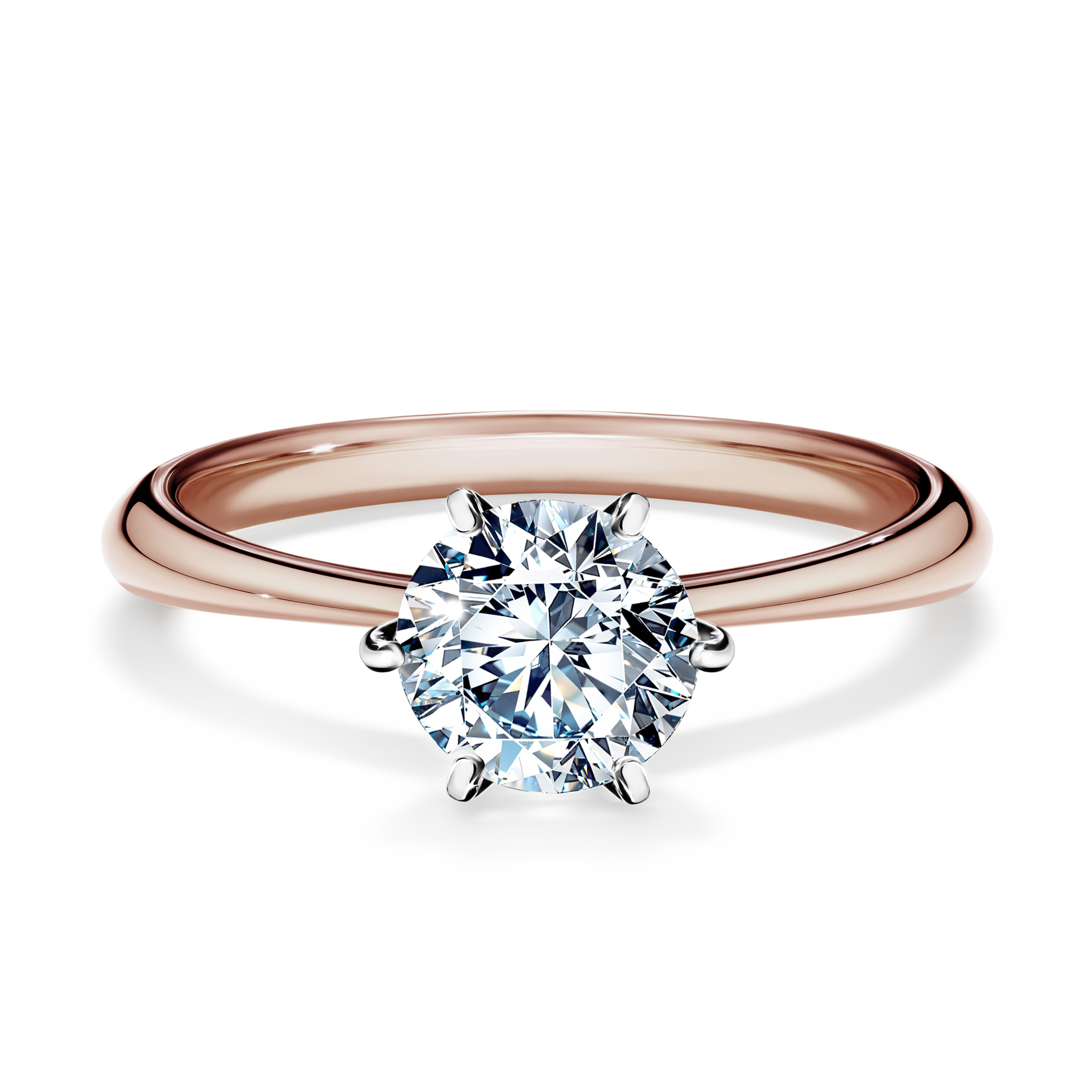 Pierścionek zaręczynowy My Love z różowego złota z diamentem laboratoryjnym 1,00CT