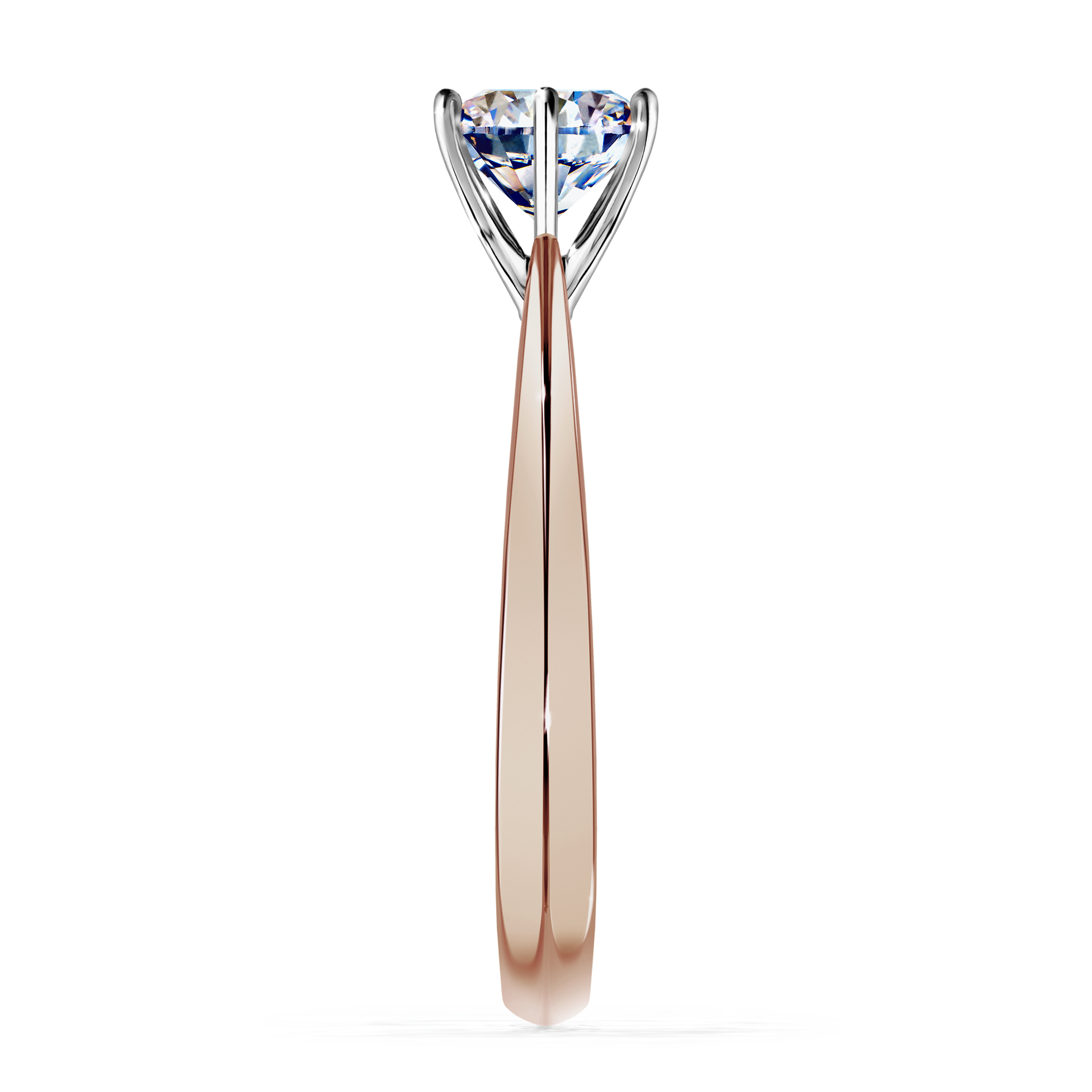 Pierścionek zaręczynowy My Love z różowego złota z diamentem laboratoryjnym 1,00CT