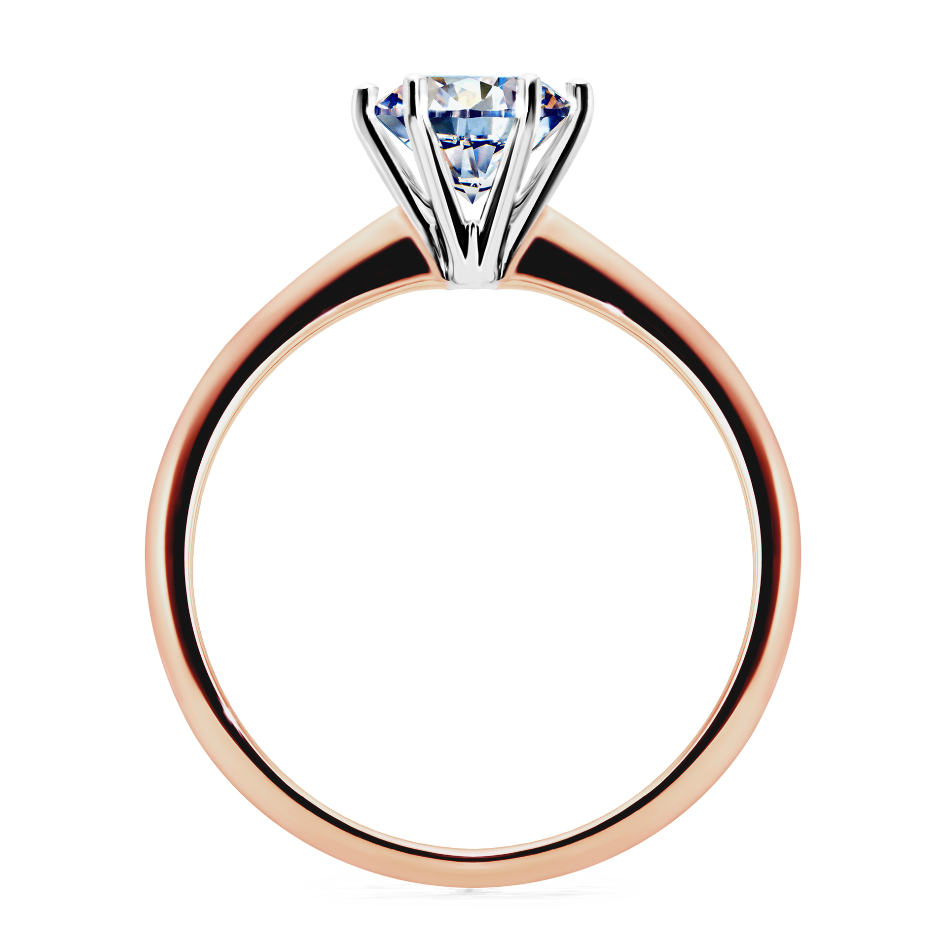 Pierścionek zaręczynowy My Love z różowego złota z diamentem laboratoryjnym 1,00CT
