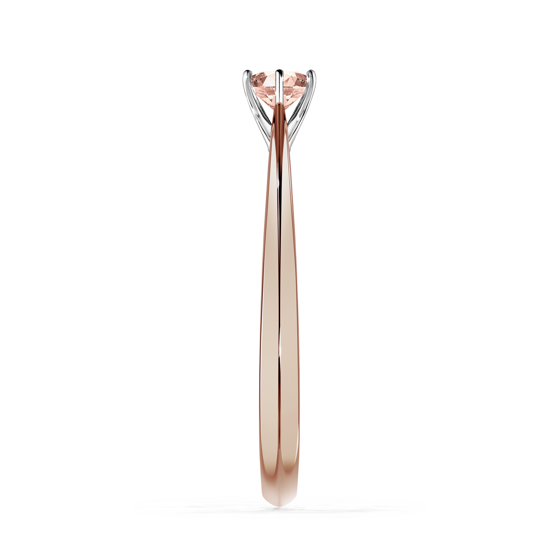Pierścionek zaręczynowy My Love z różowego złota z morganitem 0,25CT